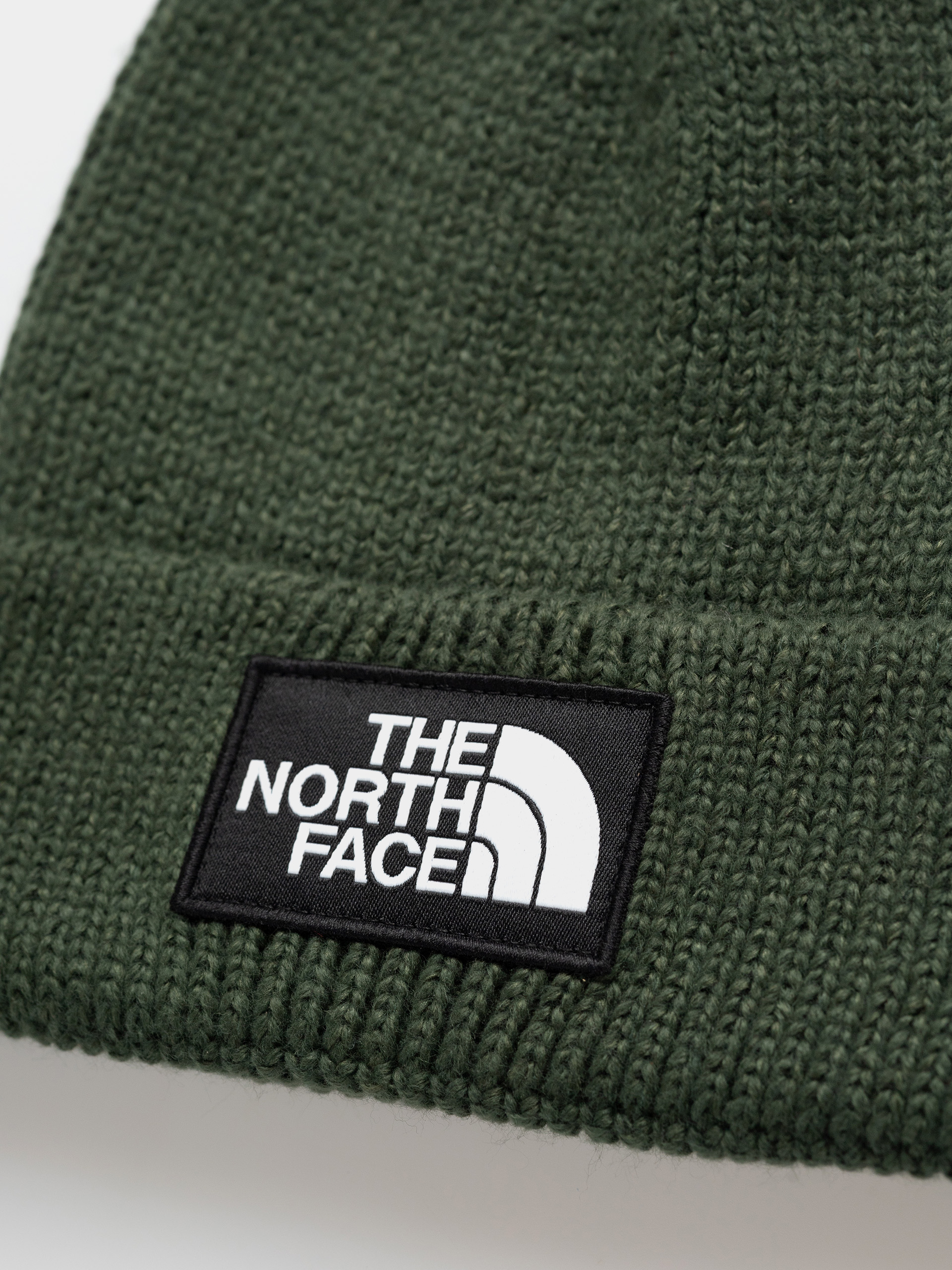 Čepice The North Face Tnf Logo Box Cuffed (bottle green)