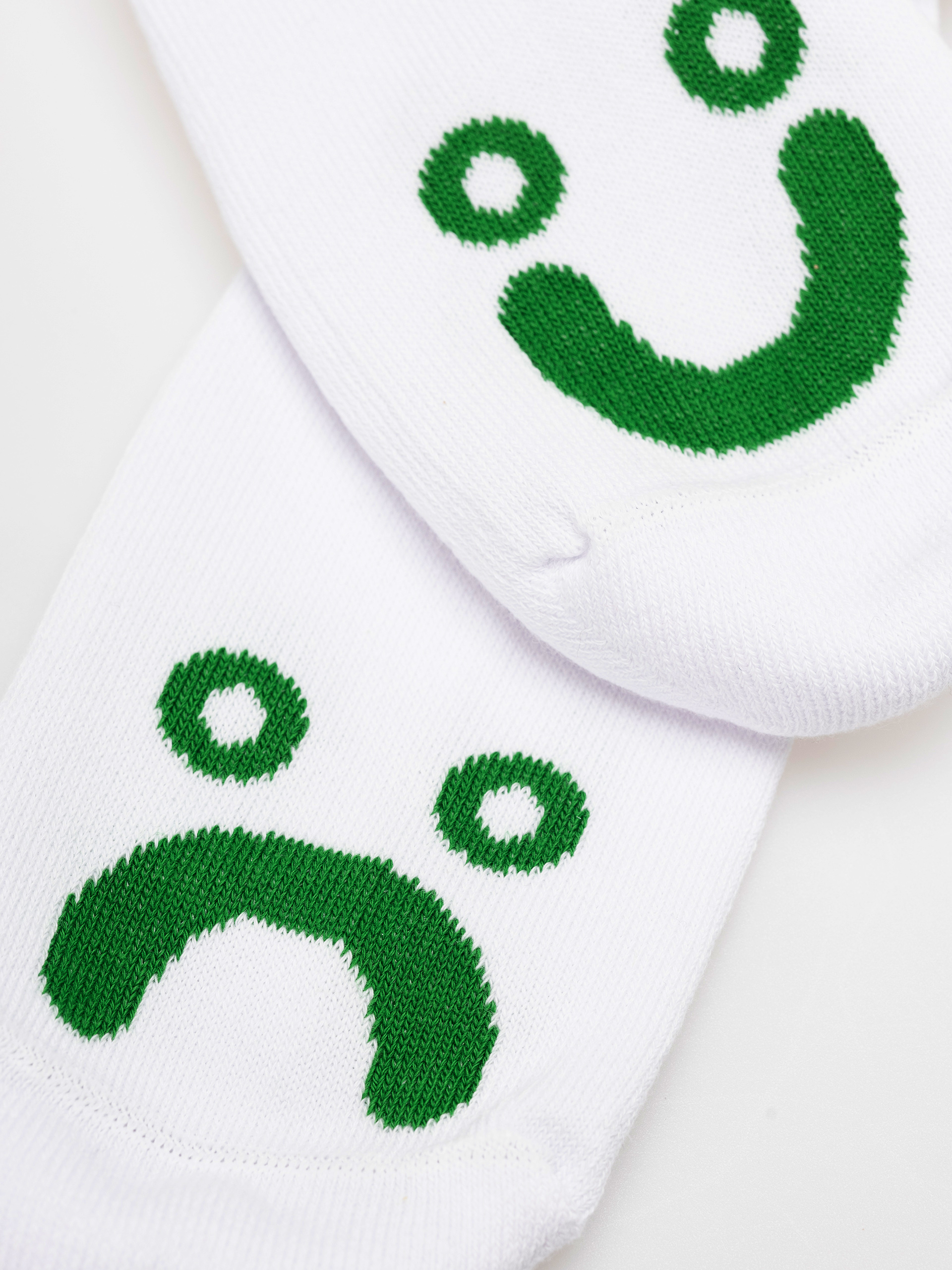 Ponožky Polar Skate Happy Sad (white/green)