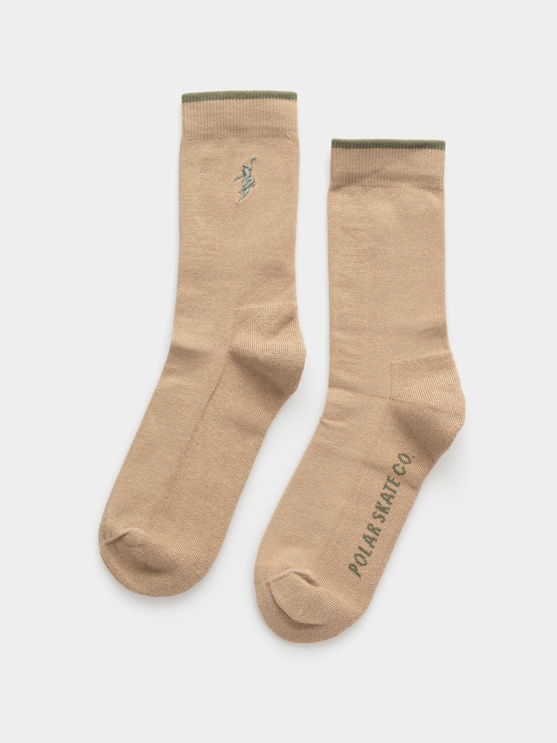 Ponožky Polar Skate No Complies Forever (beige/olive)