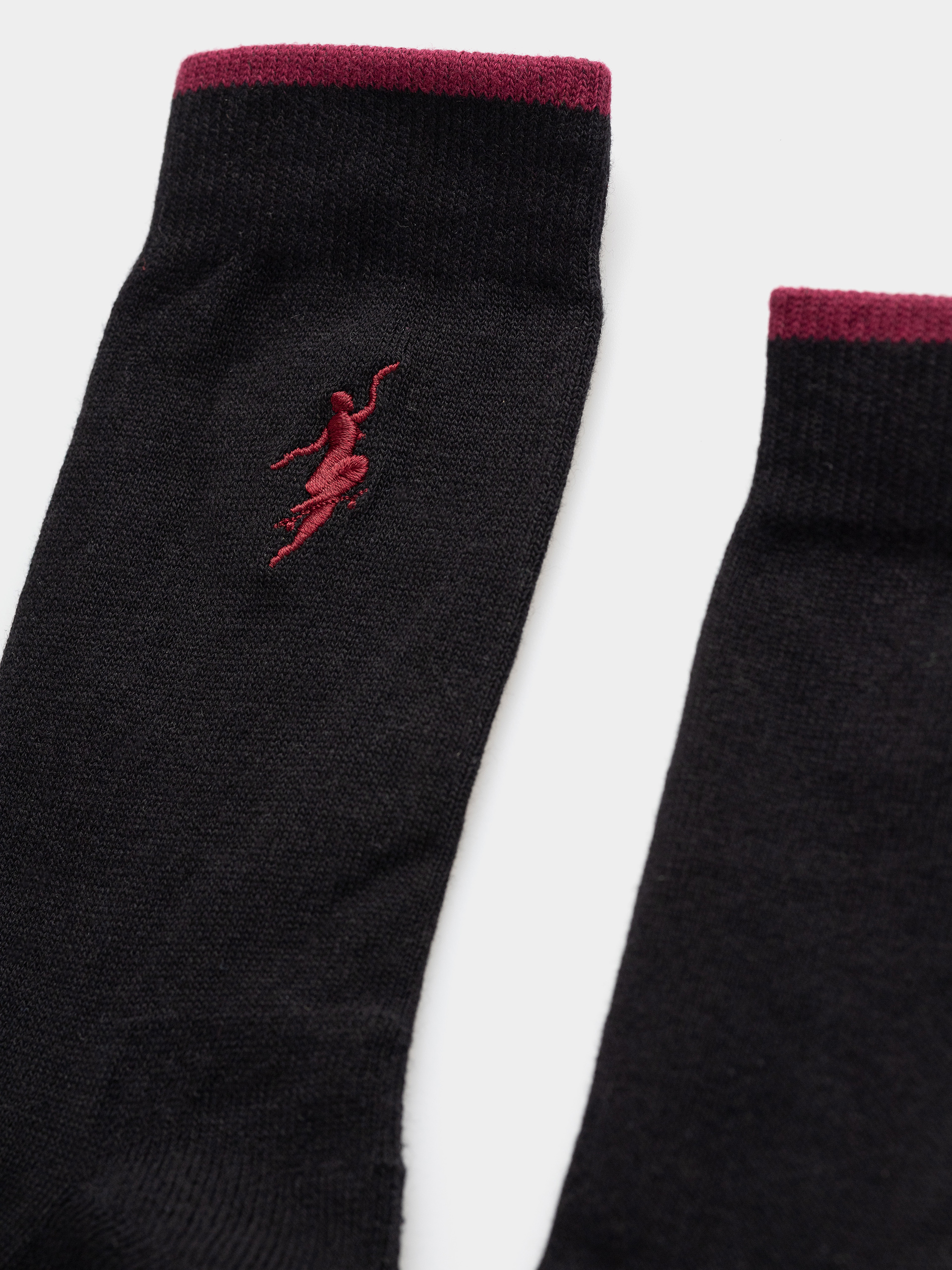 Ponožky Polar Skate No Complies Forever (black/redcurrant)