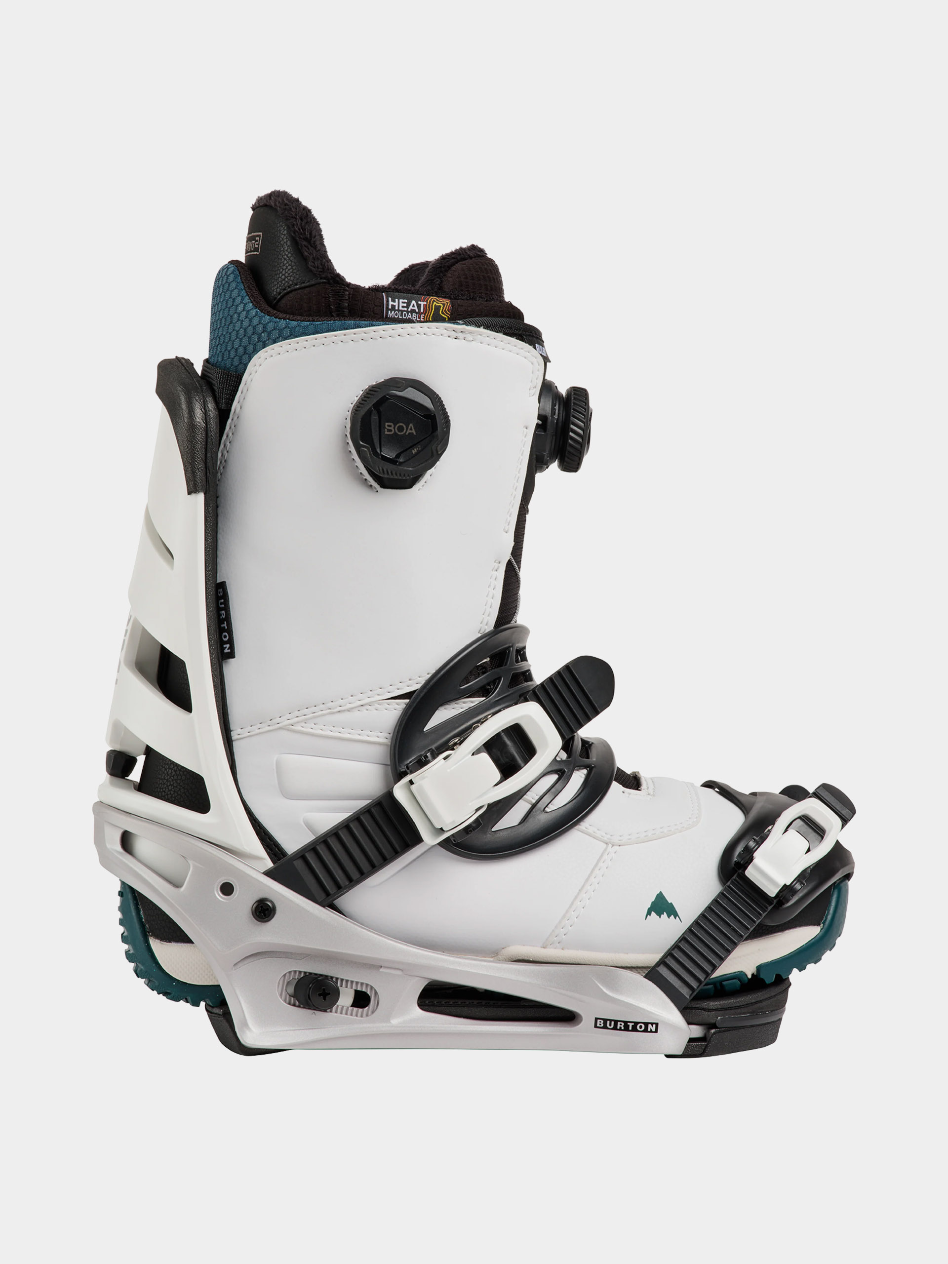 Pánské Snowboardové vázání Burton Mission Re:Flex (white/silver)