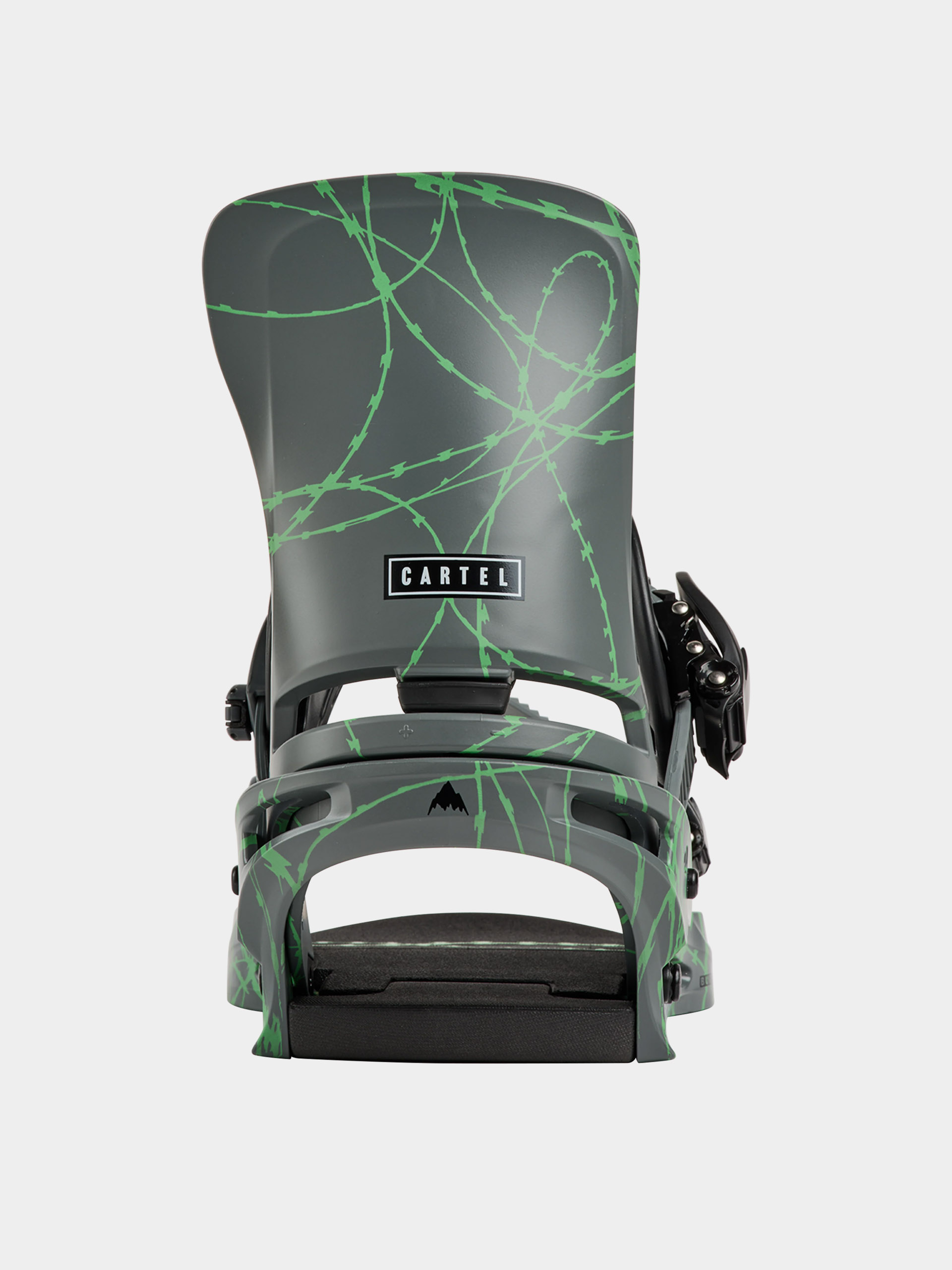 Pánské Snowboardové vázání Burton Cartel Re:Flex (gray/green voltage)