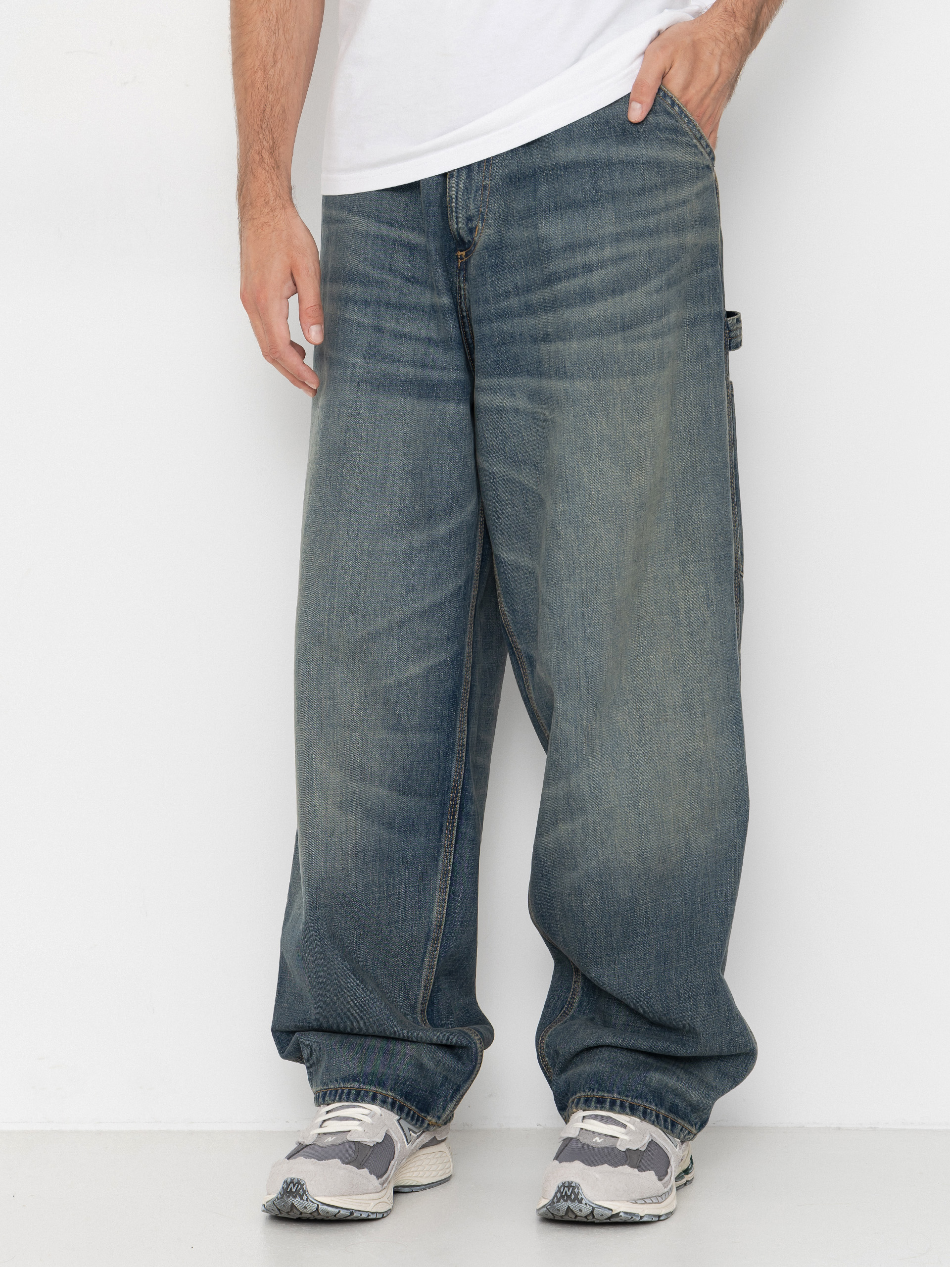 Kalhoty Carhartt WIP OG Single Knee (blue/worn used wash)