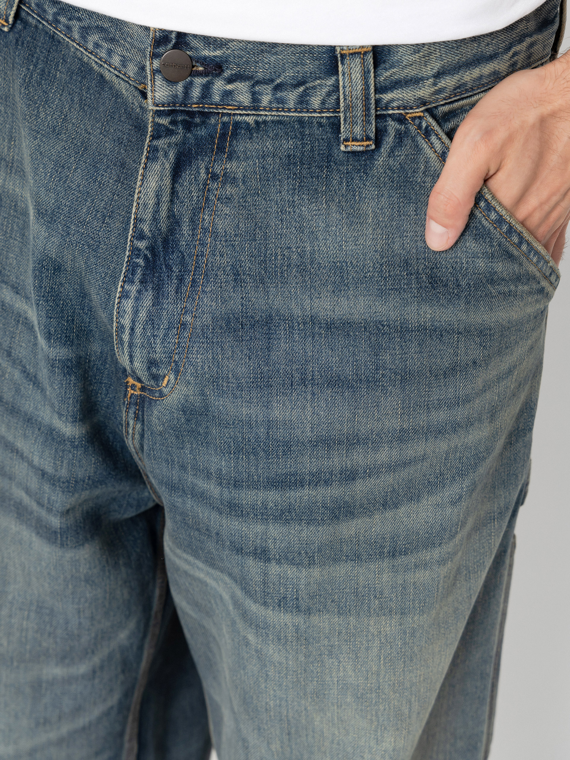 Kalhoty Carhartt WIP OG Single Knee (blue/worn used wash)