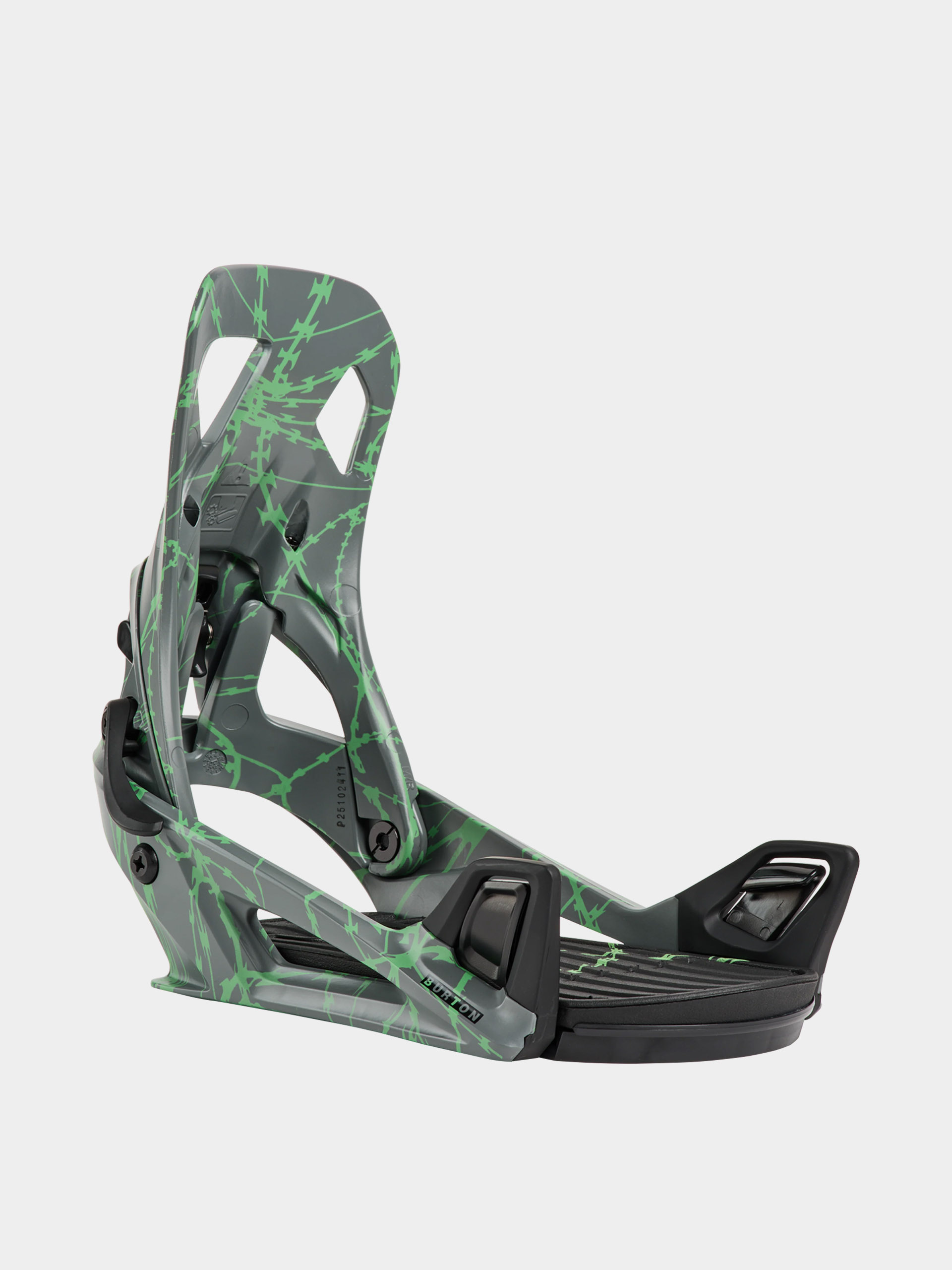 Pánské Snowboardové vázání Burton Step On Re:Flex (gray/green voltage)