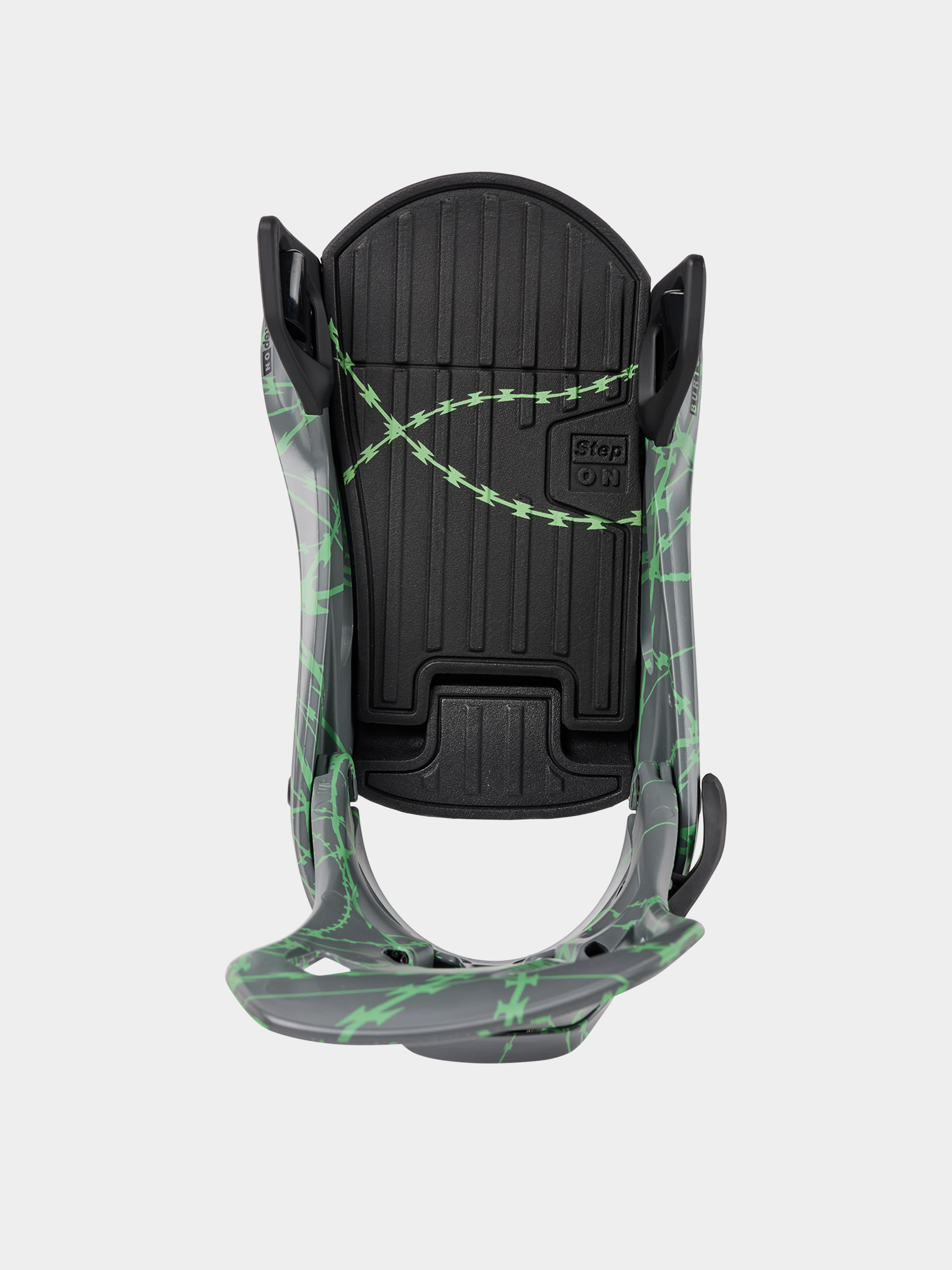 Pánské Snowboardové vázání Burton Step On Re:Flex (gray/green voltage)