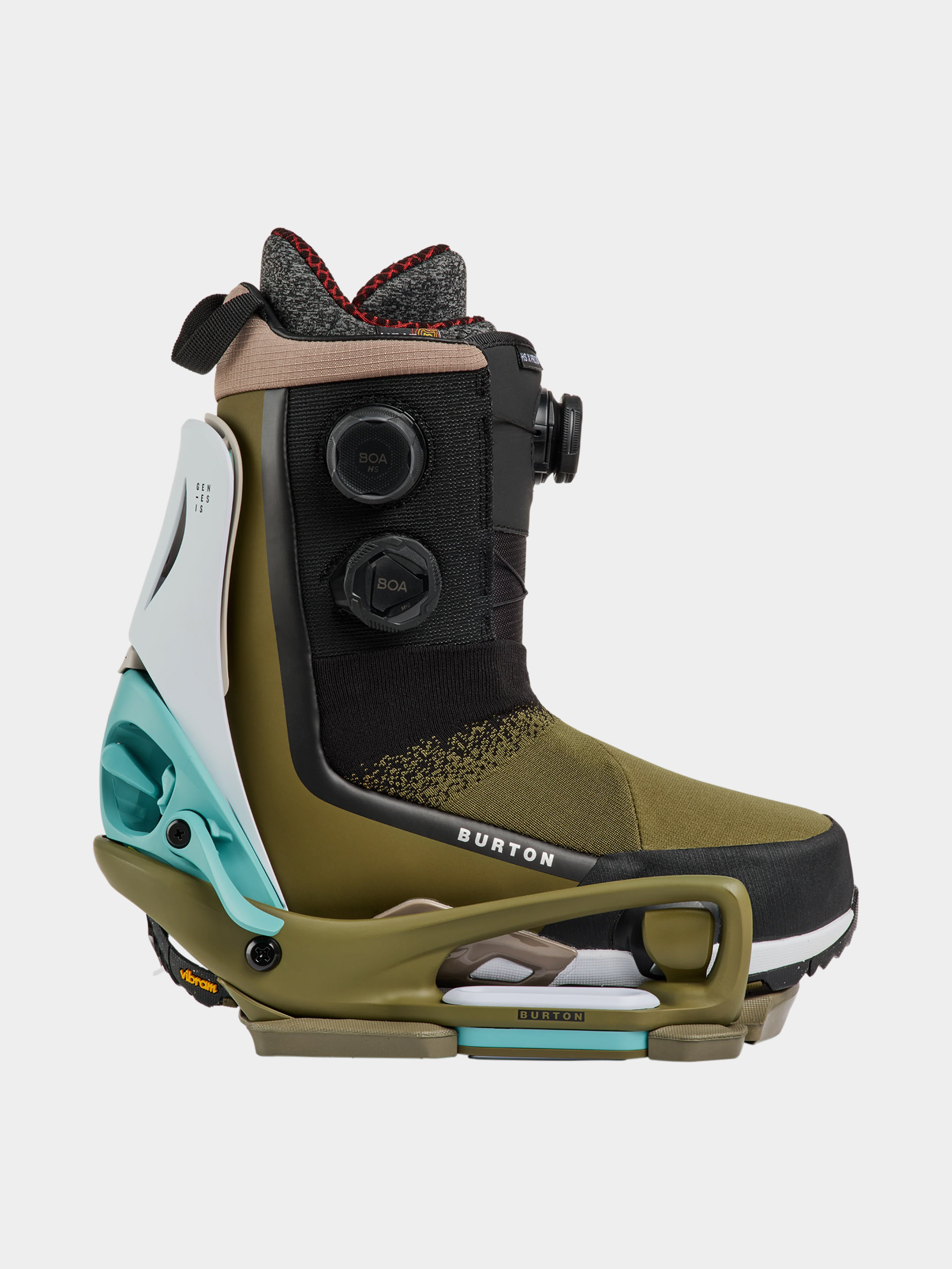 Pánské Snowboardové vázání Burton Step On Genesis Est (white/dried moss)
