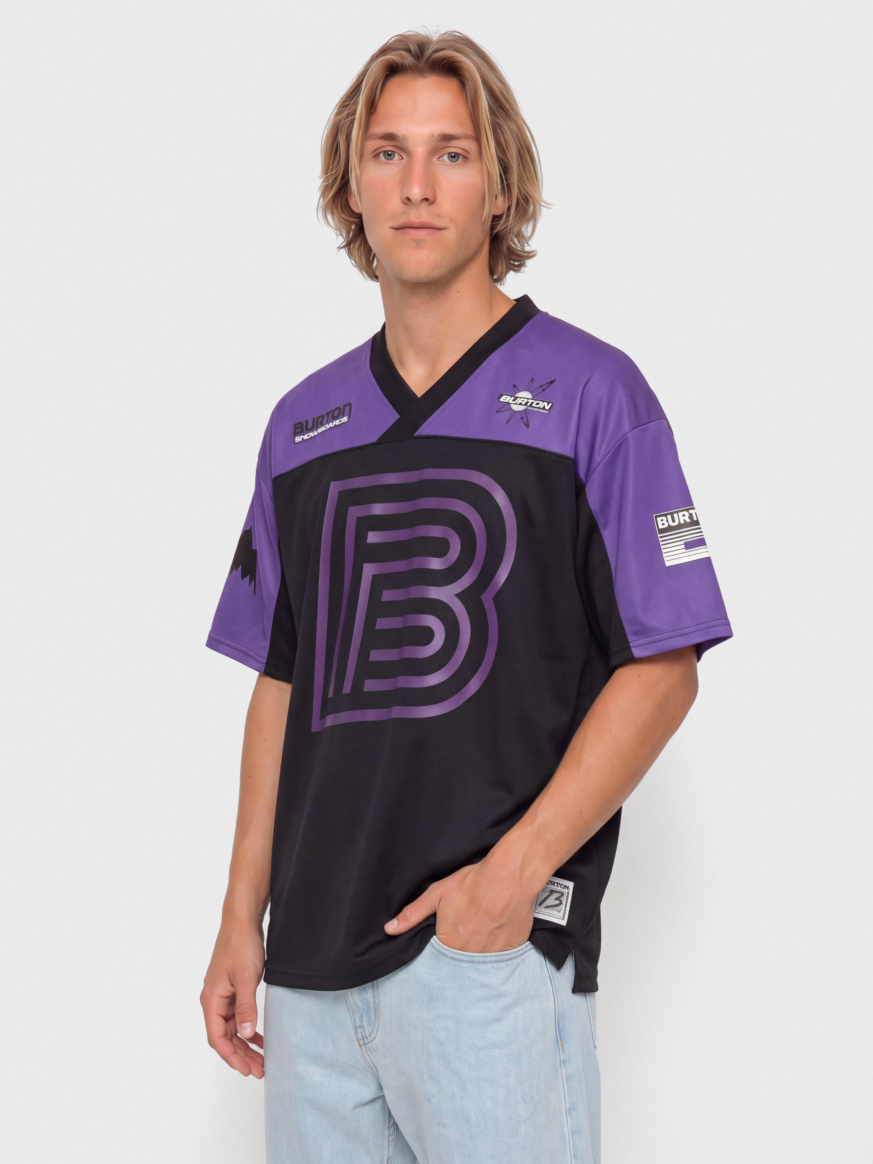Tričko Burton X Zeb Jersey (true black/planet purple)