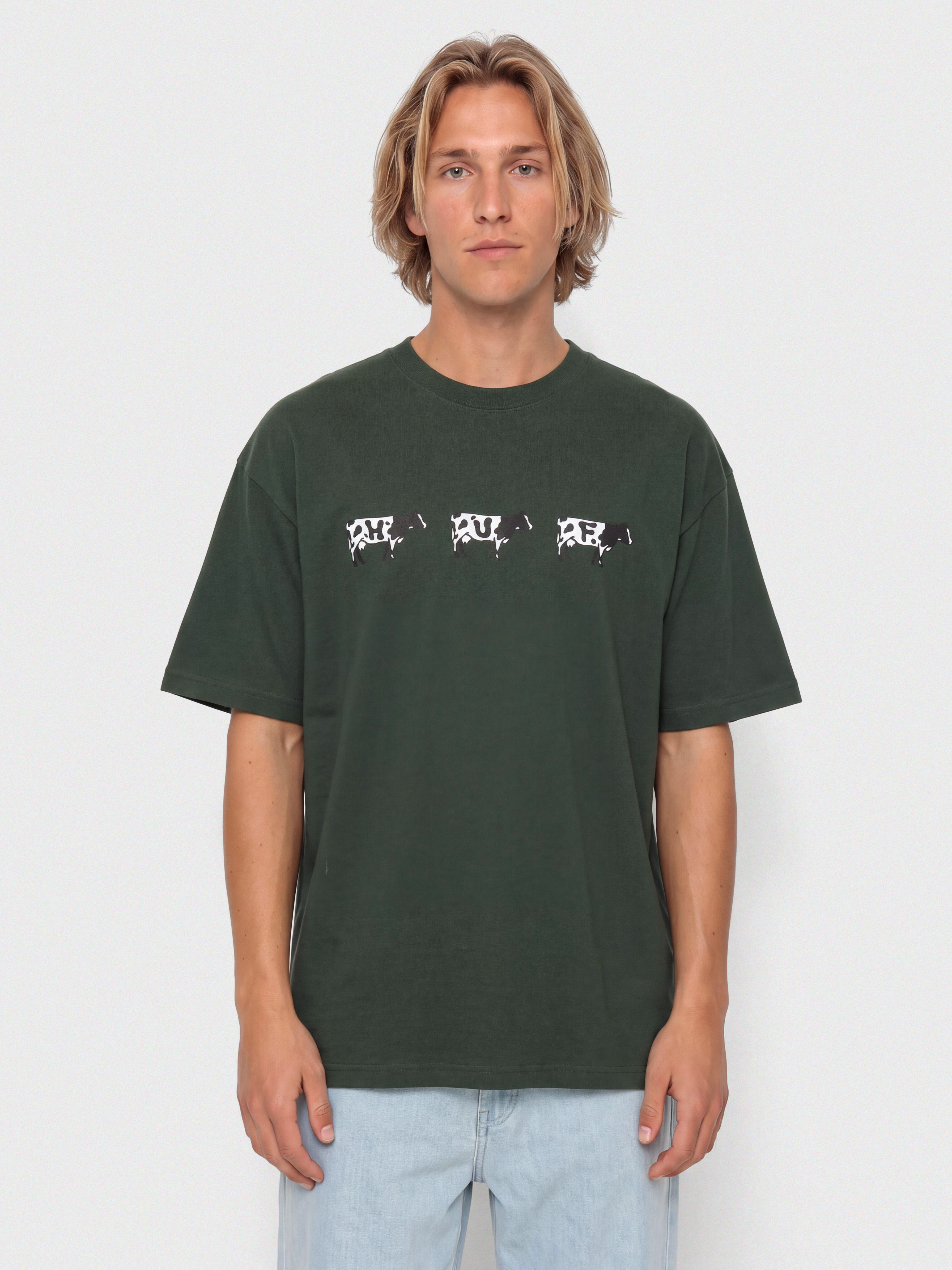 Tričko HUF Moo (forest green)