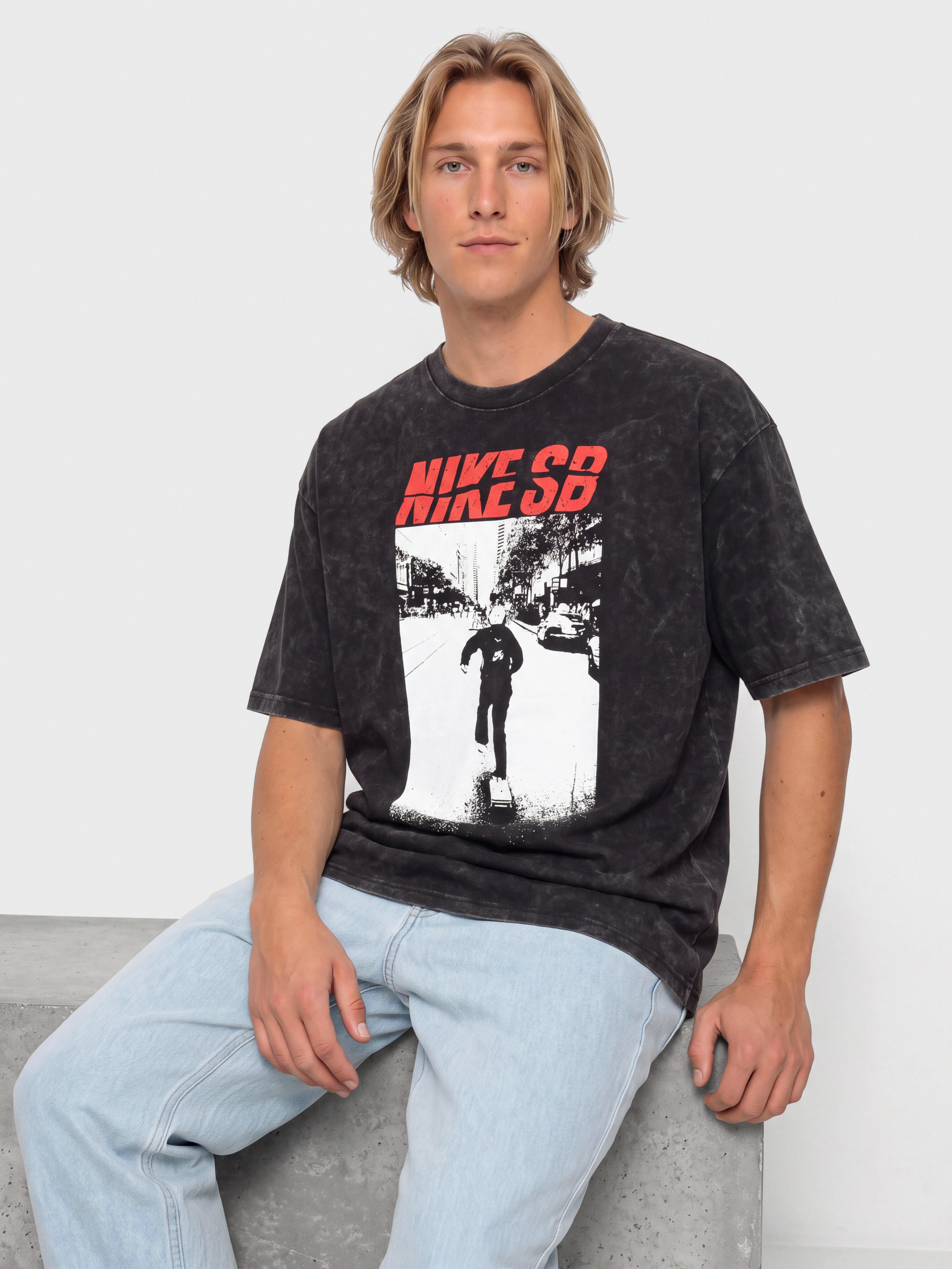 Tričko Nike SB Poster (black)