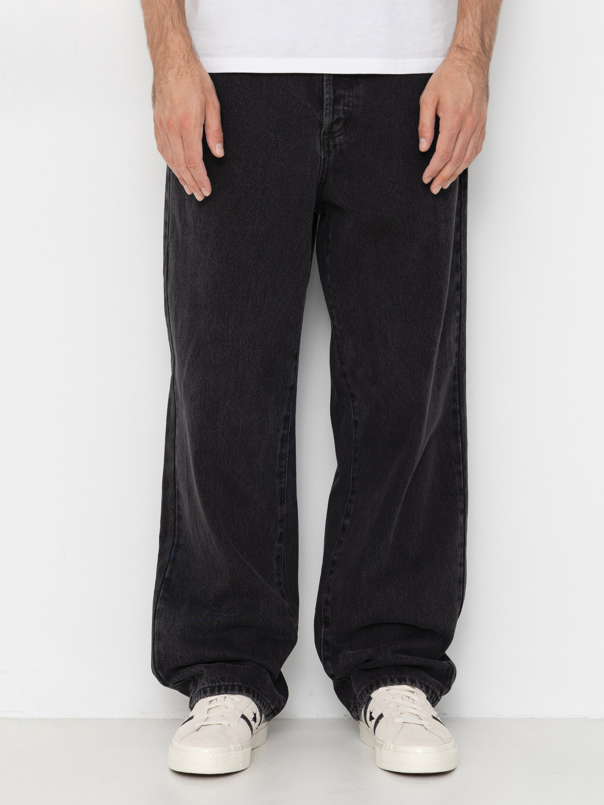 Kalhoty OBEY Classic Baggy Denim (faded black)
