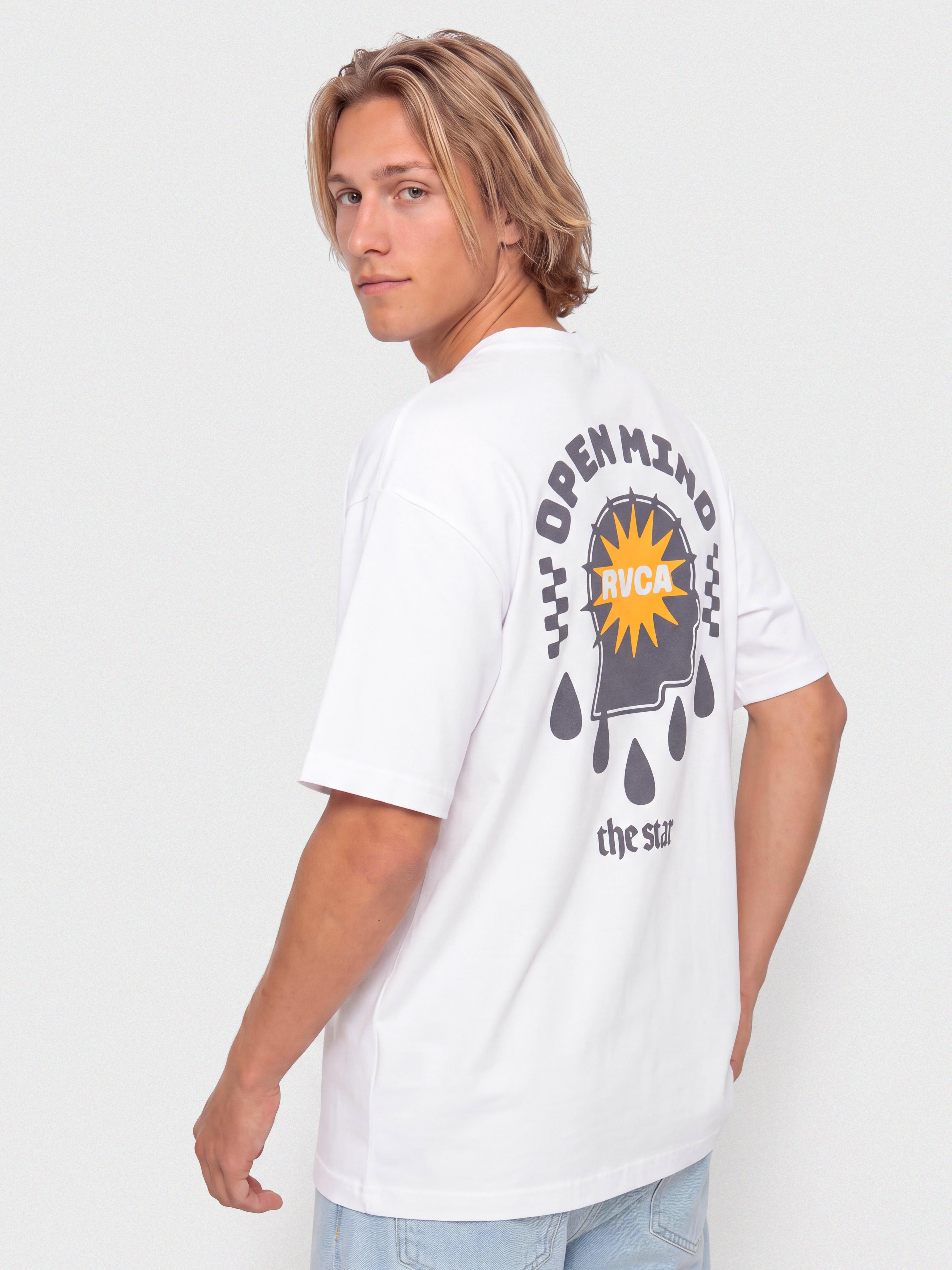 Tričko RVCA The Stars (white)