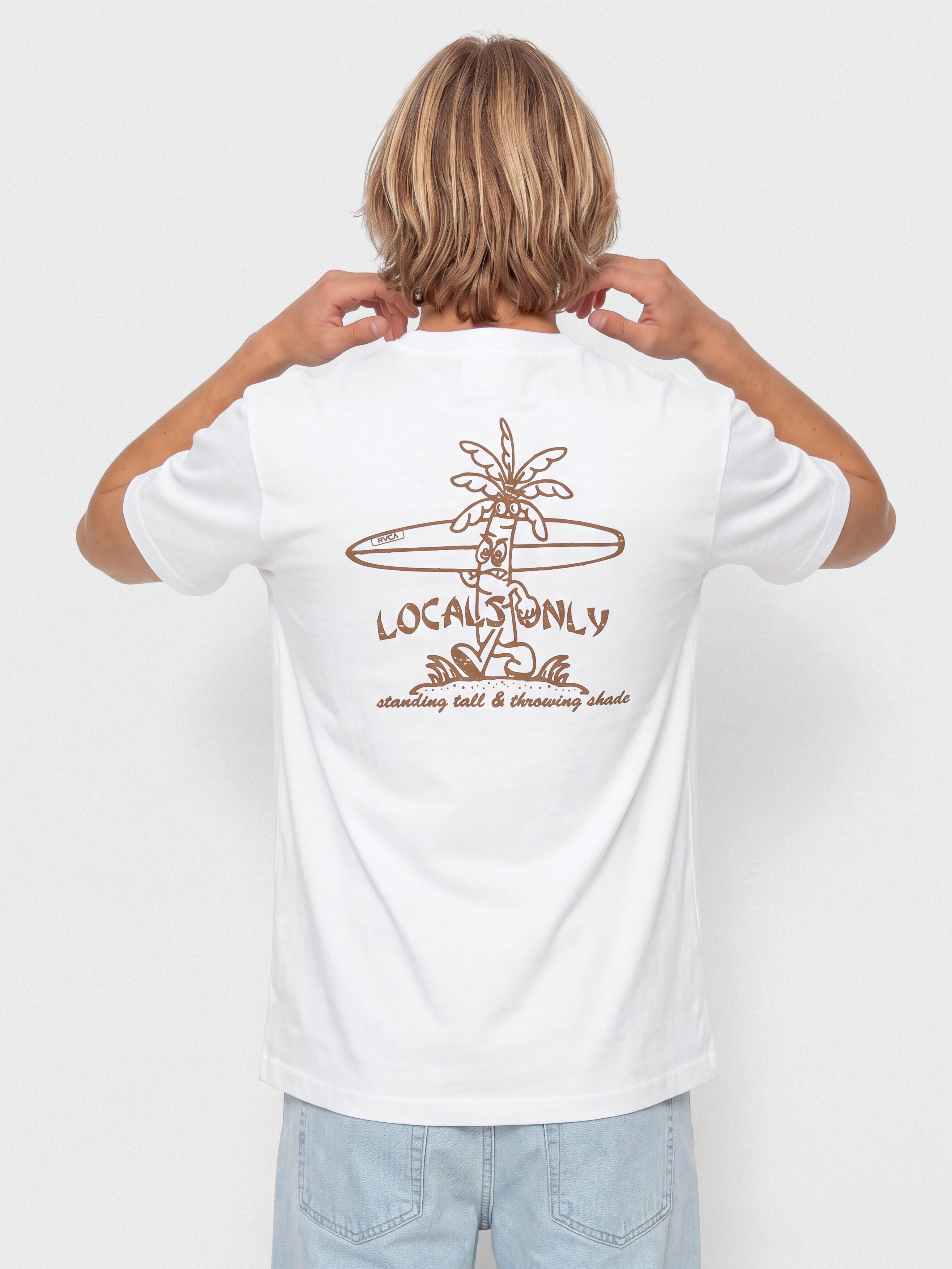 Tričko RVCA Mad Local (white)