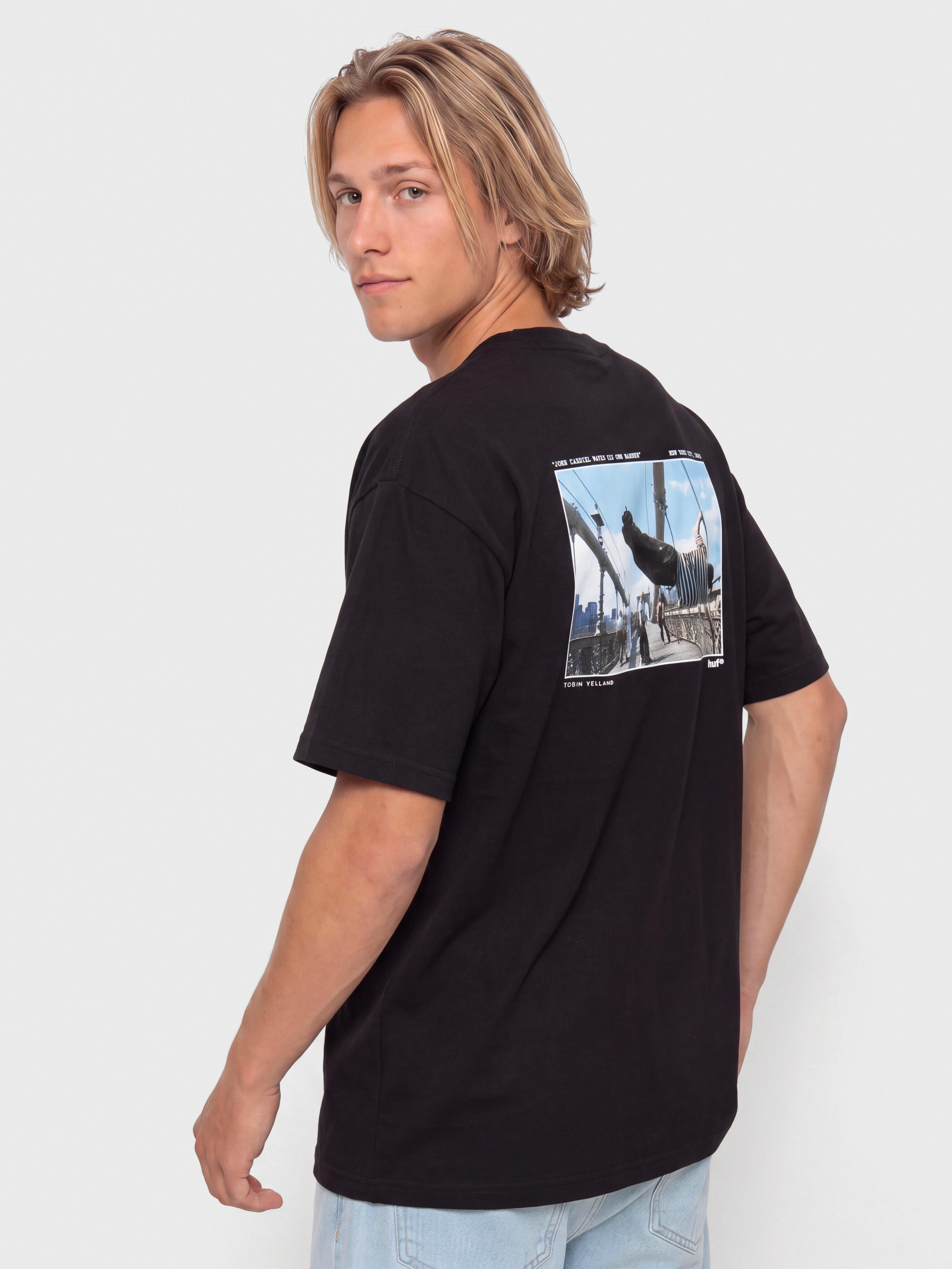 Tričko HUF Taking The Leap (black)