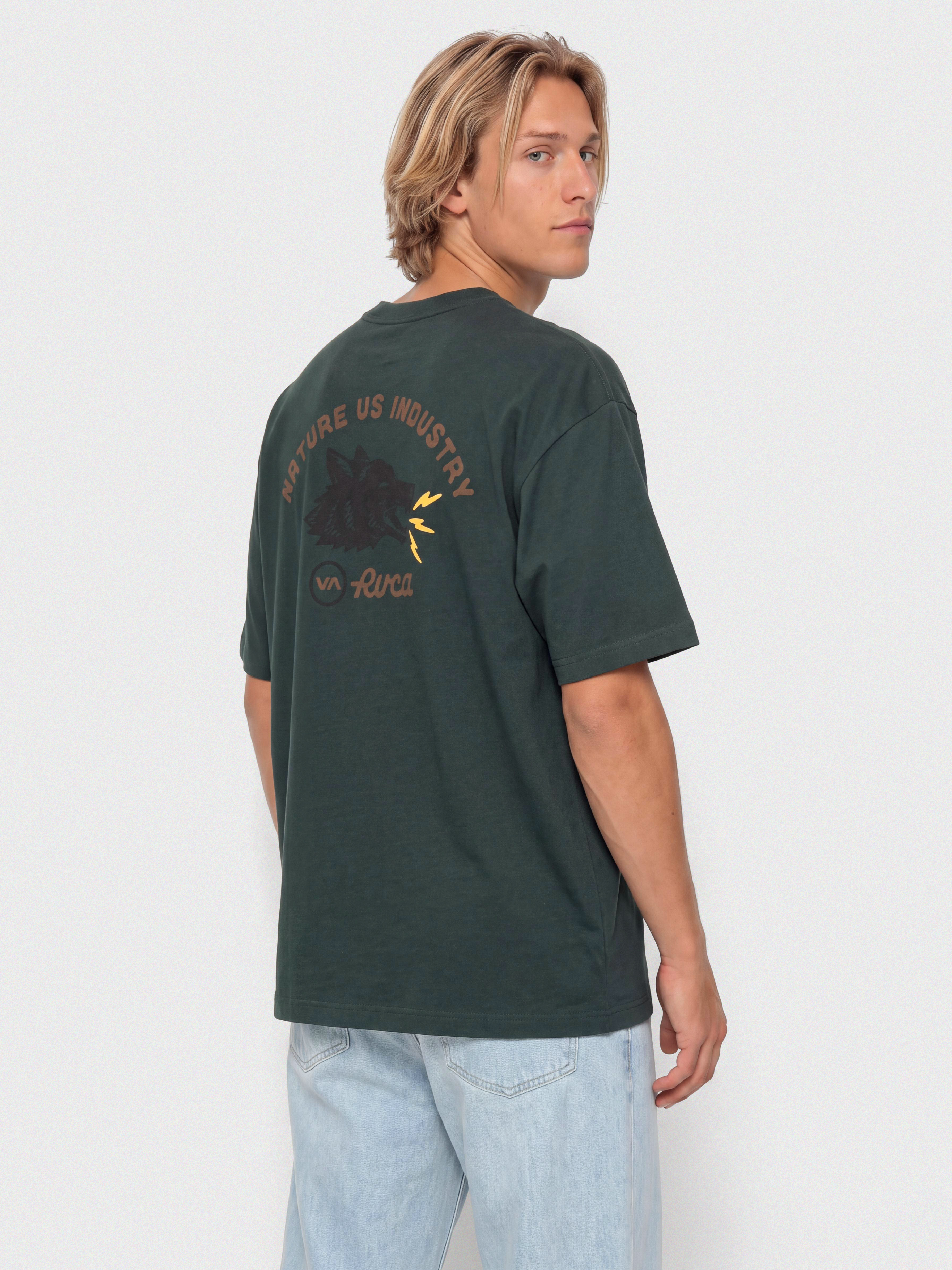 Tričko RVCA Steadfast (hunter green)