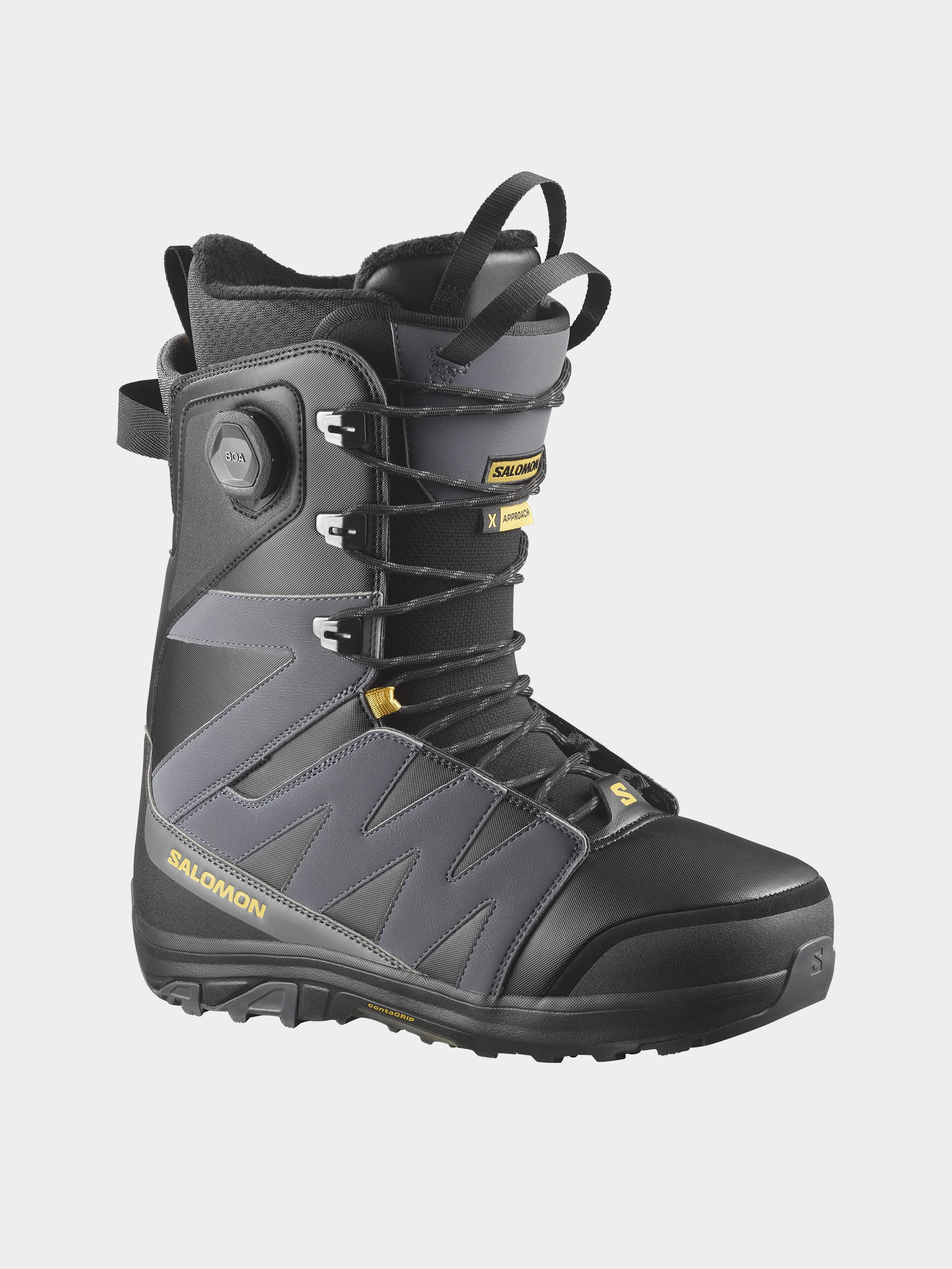 Boty na snowboard Salomon X Approach Lace Sj Boa (black/asphalt)