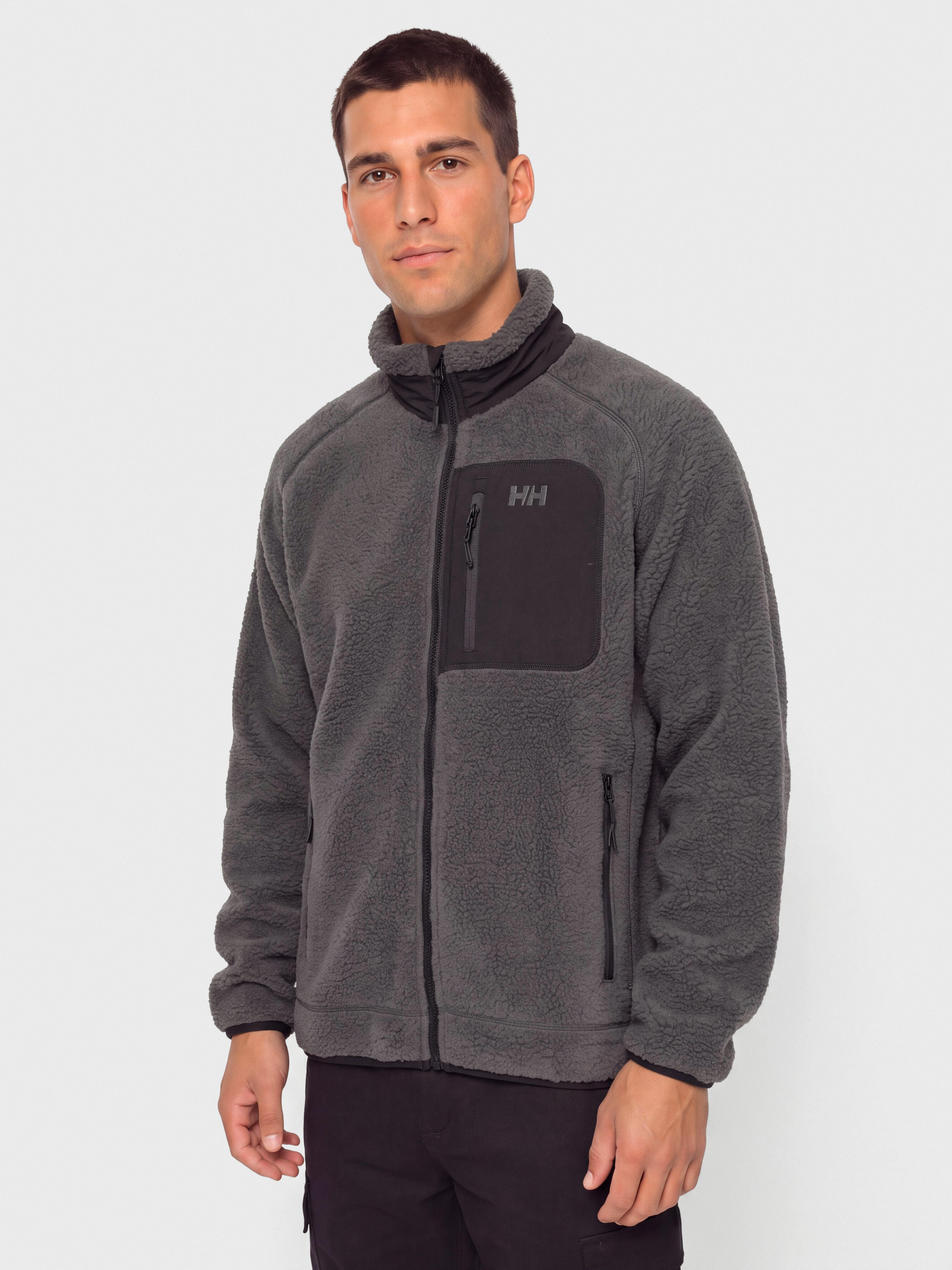 Fleecová mikina Helly Hansen Panorama Pile Block (thunder grey)