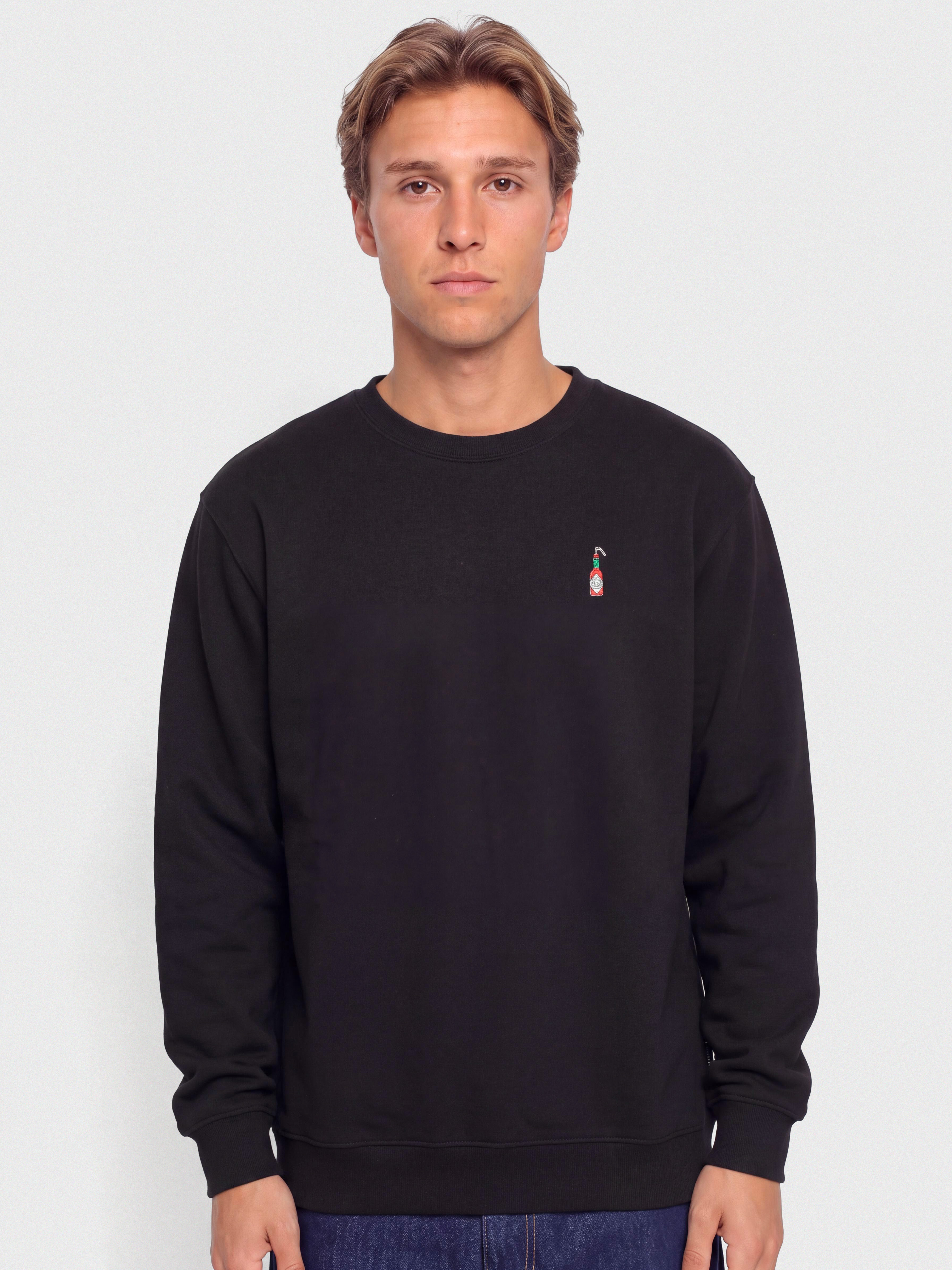 Mikina Iriedaily Hot Hot Sauce Crewneck (black)