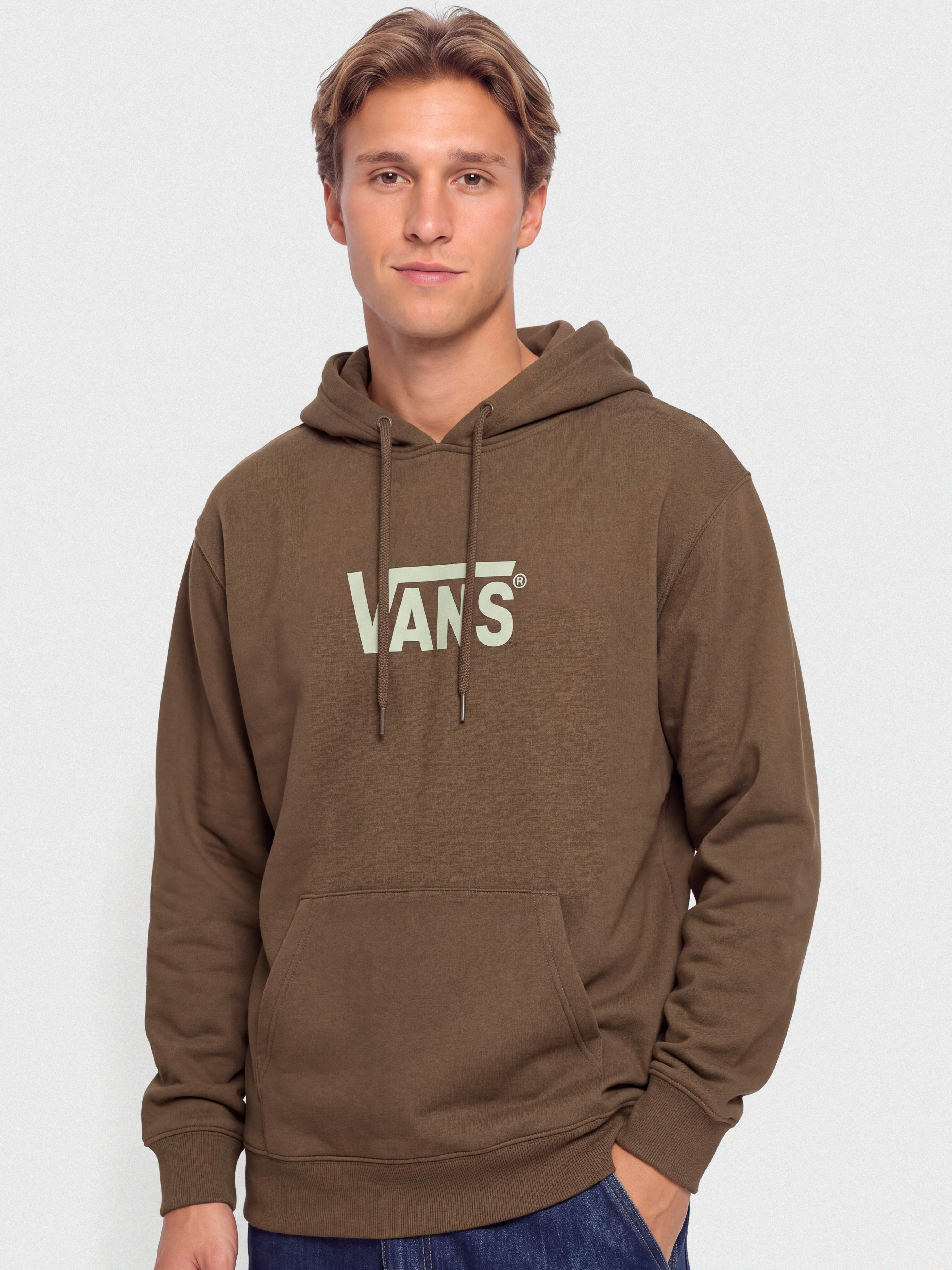 Mikina Vans Stretch Logo HD (vintage cocoa)