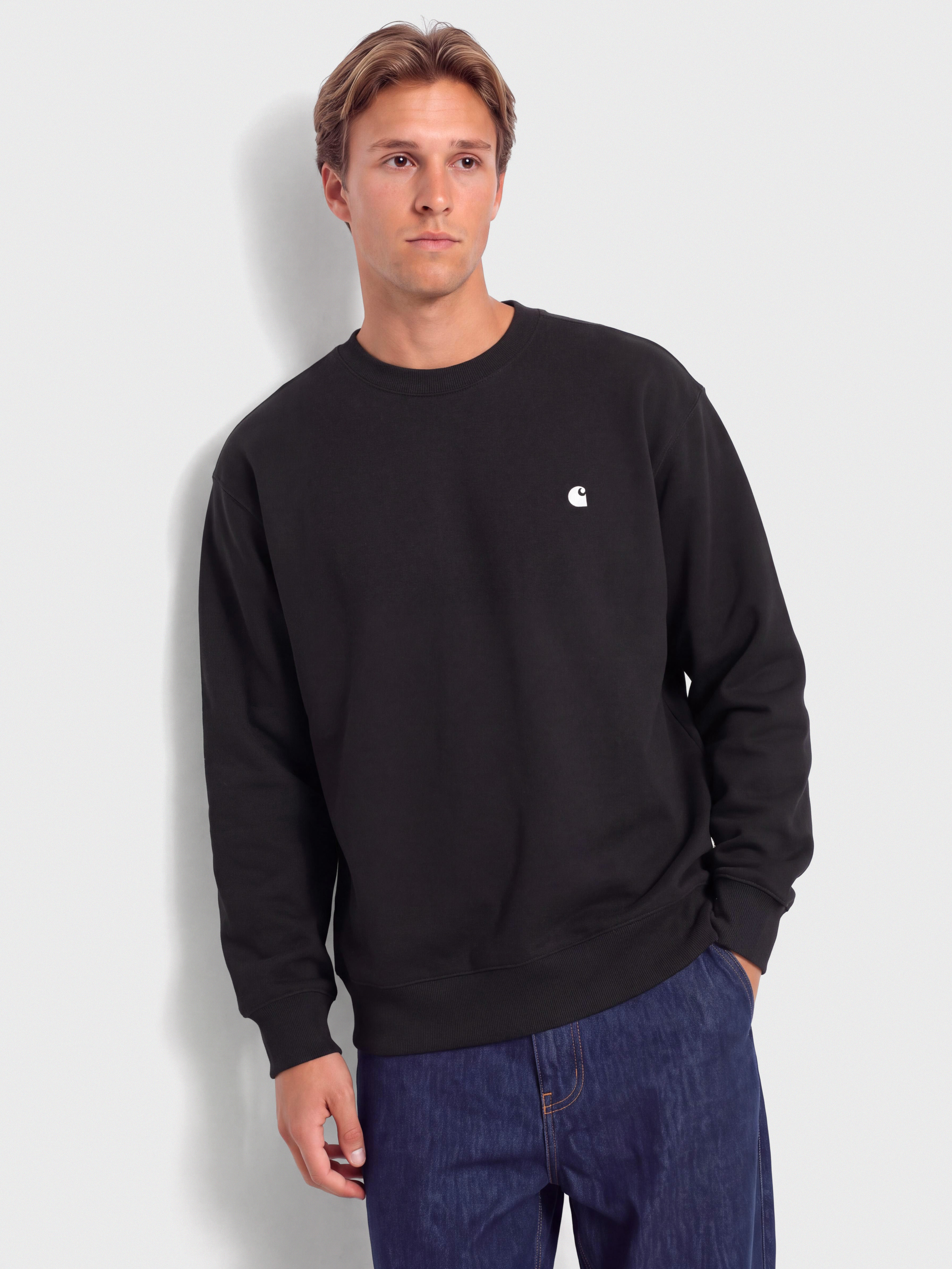 Mikina Carhartt WIP Mack (black/wax)