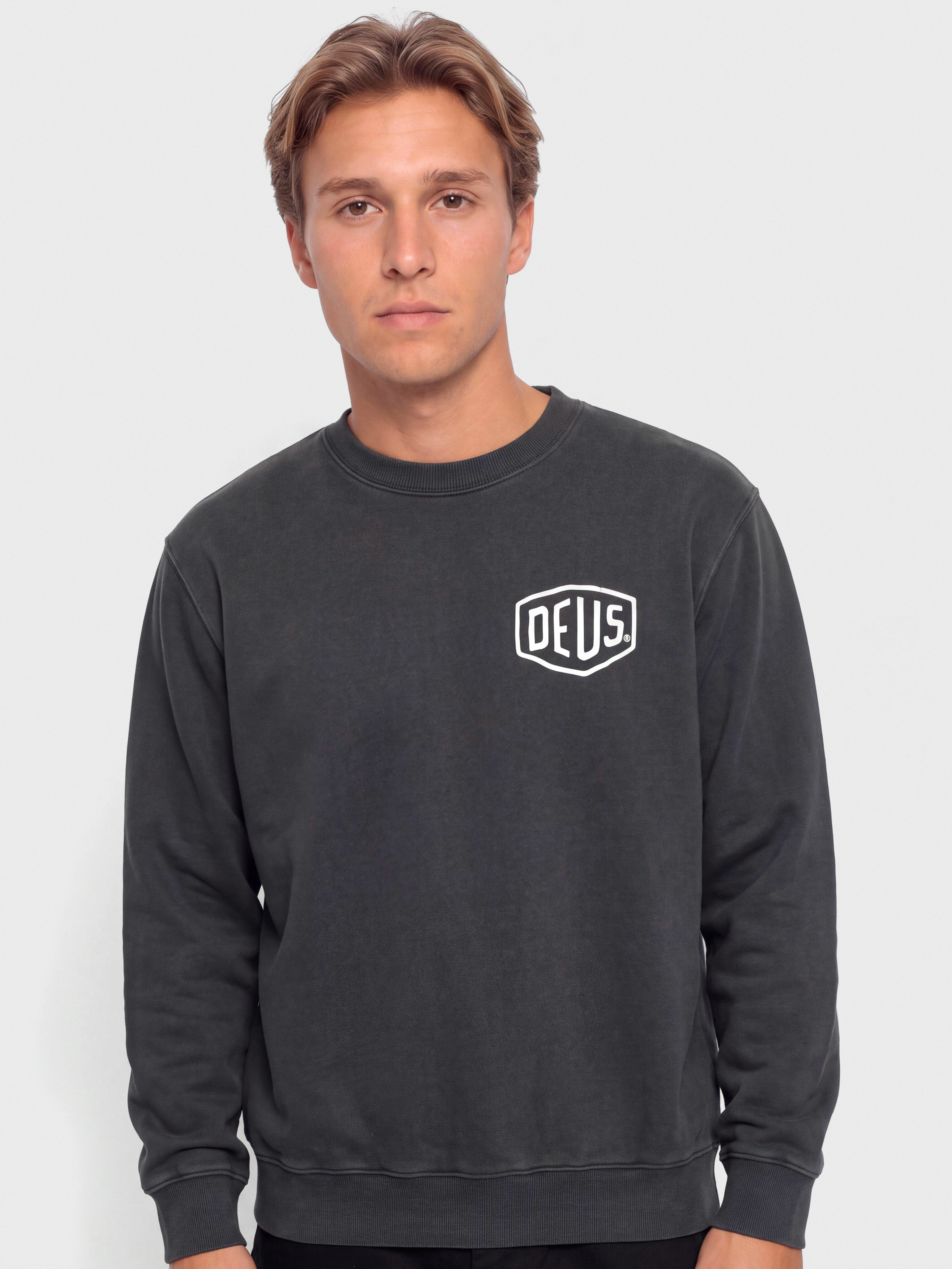 Mikina Deus Ex Machina Shield Gd Crew (black)