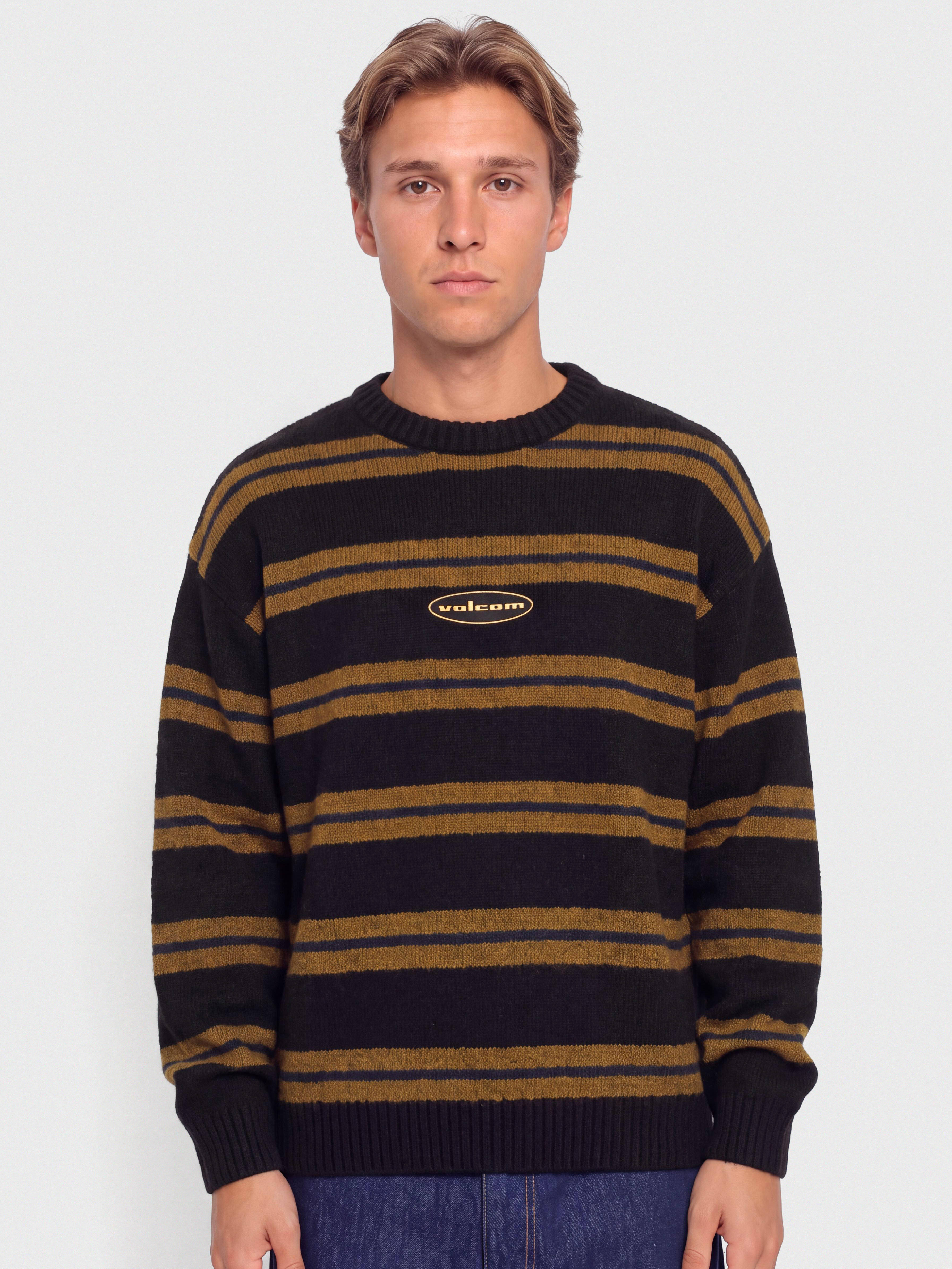 Mikina Volcom Striperstand Sweater (black)