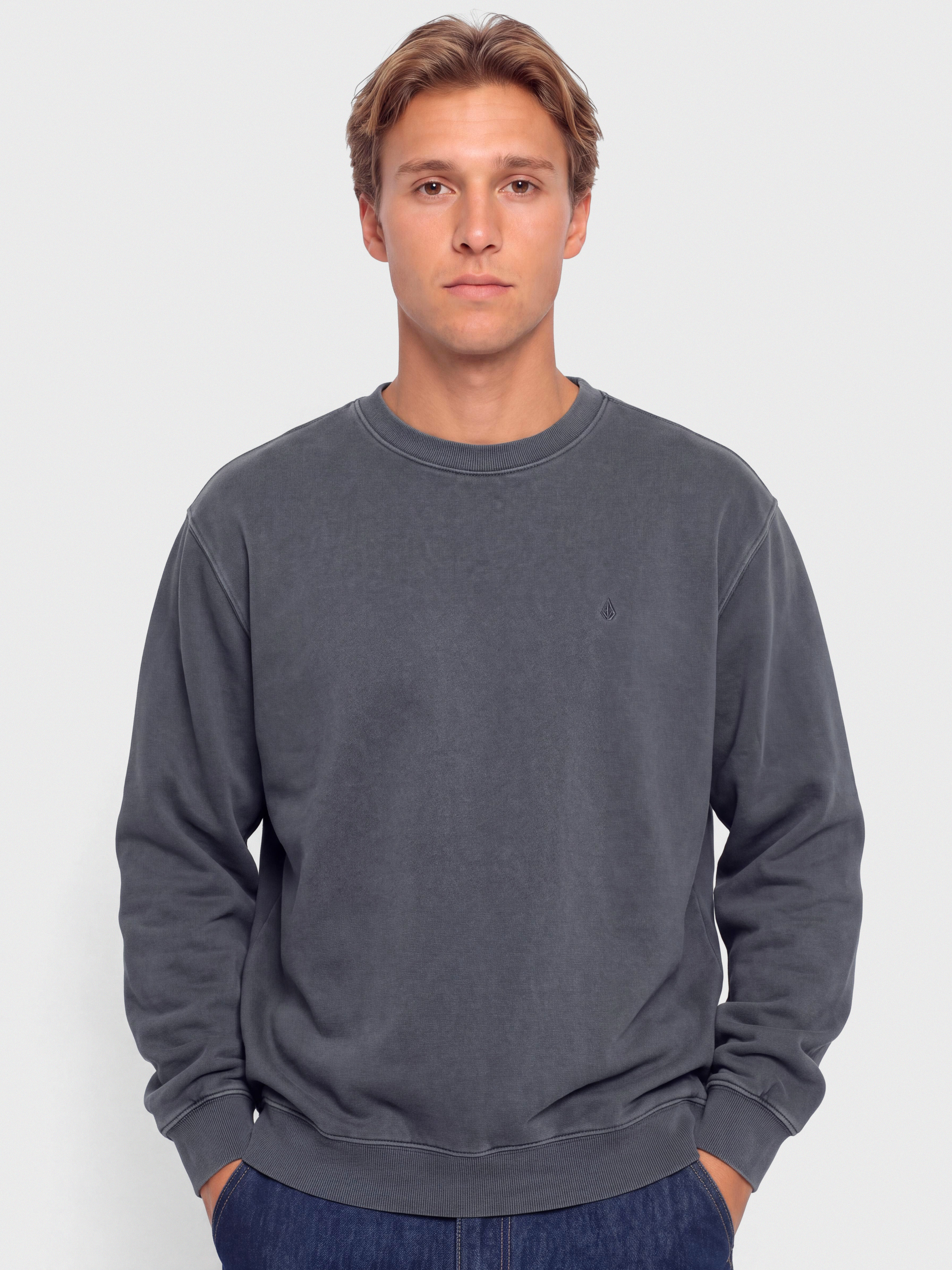 Mikina Volcom Single Stone Pw Crew (storm blue)