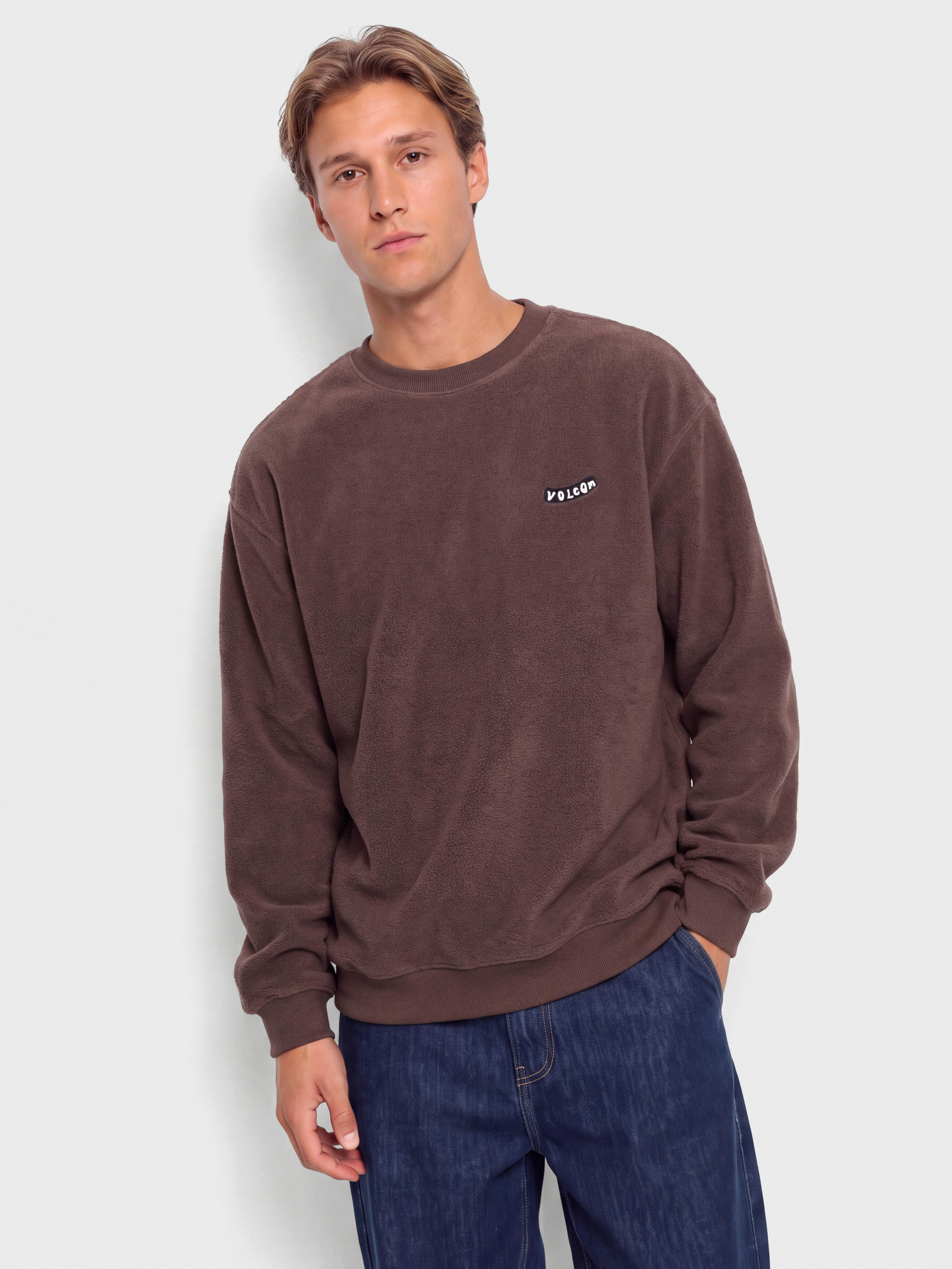 Mikina Volcom Too Kool Lse Crew (raisin)