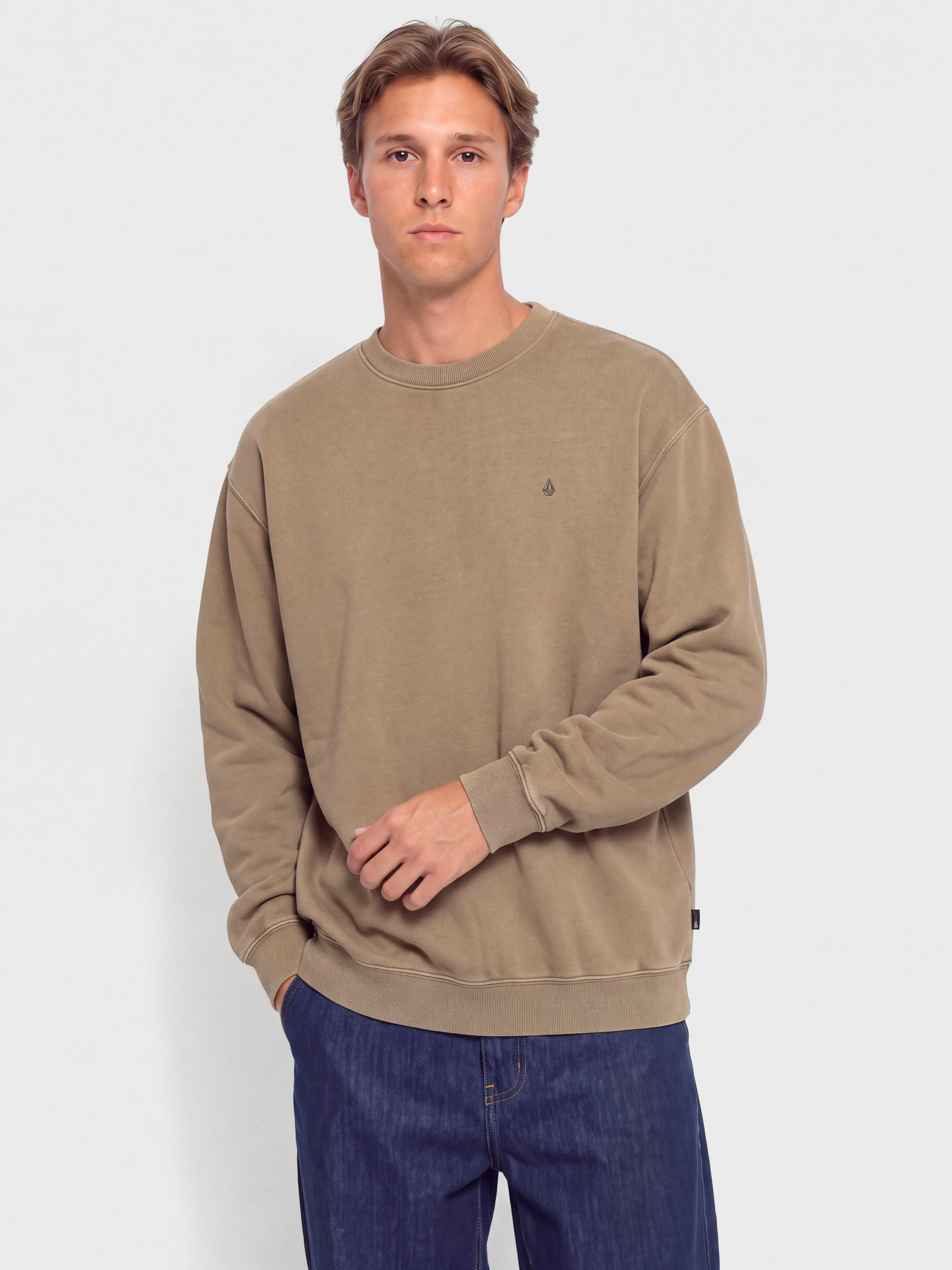 Mikina Volcom Single Stone Pw Crew (earth)