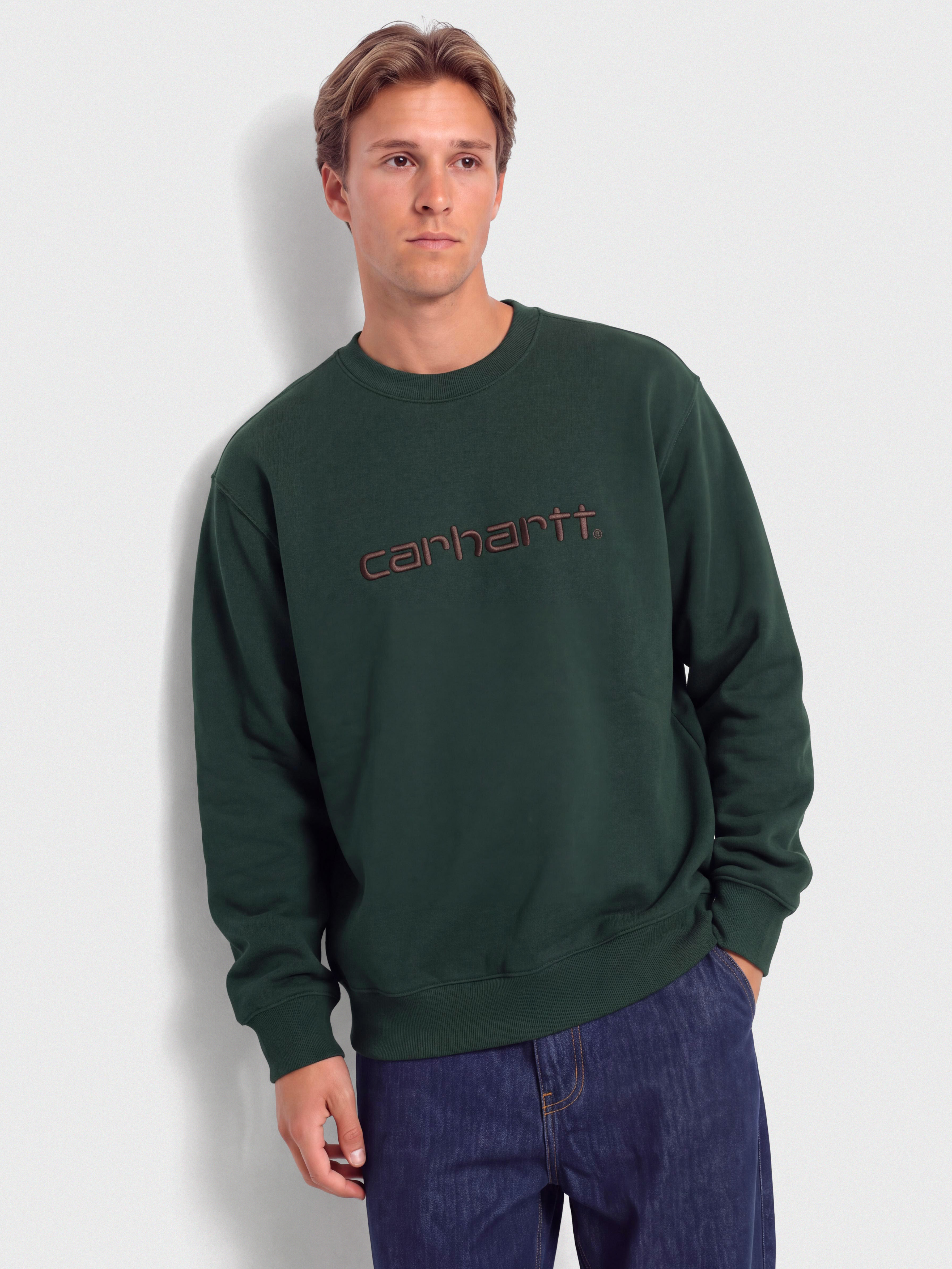 Mikina Carhartt WIP Carhartt (dark scarab/palisander)