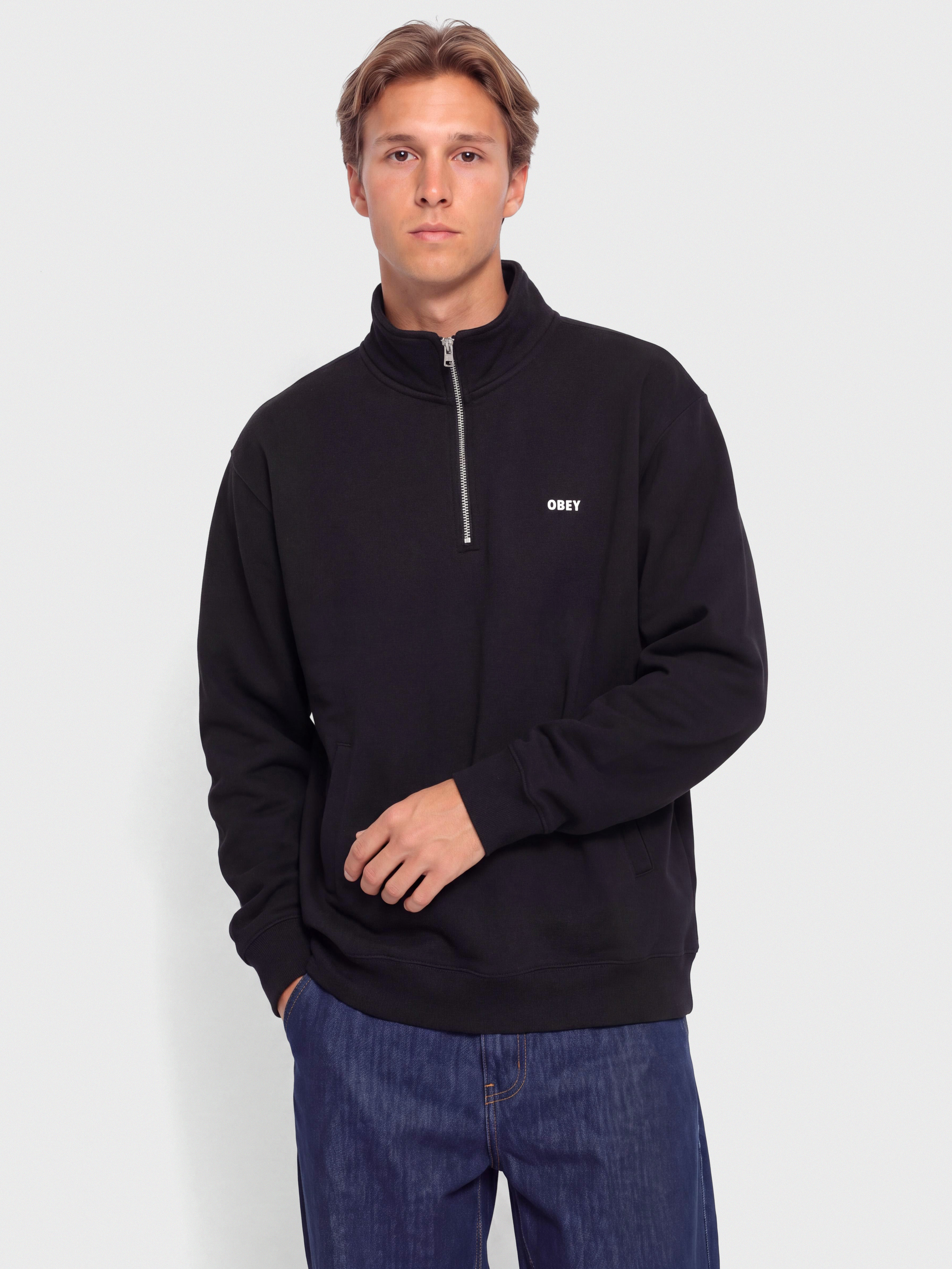Mikina OBEY Established Works Bold Mockneck