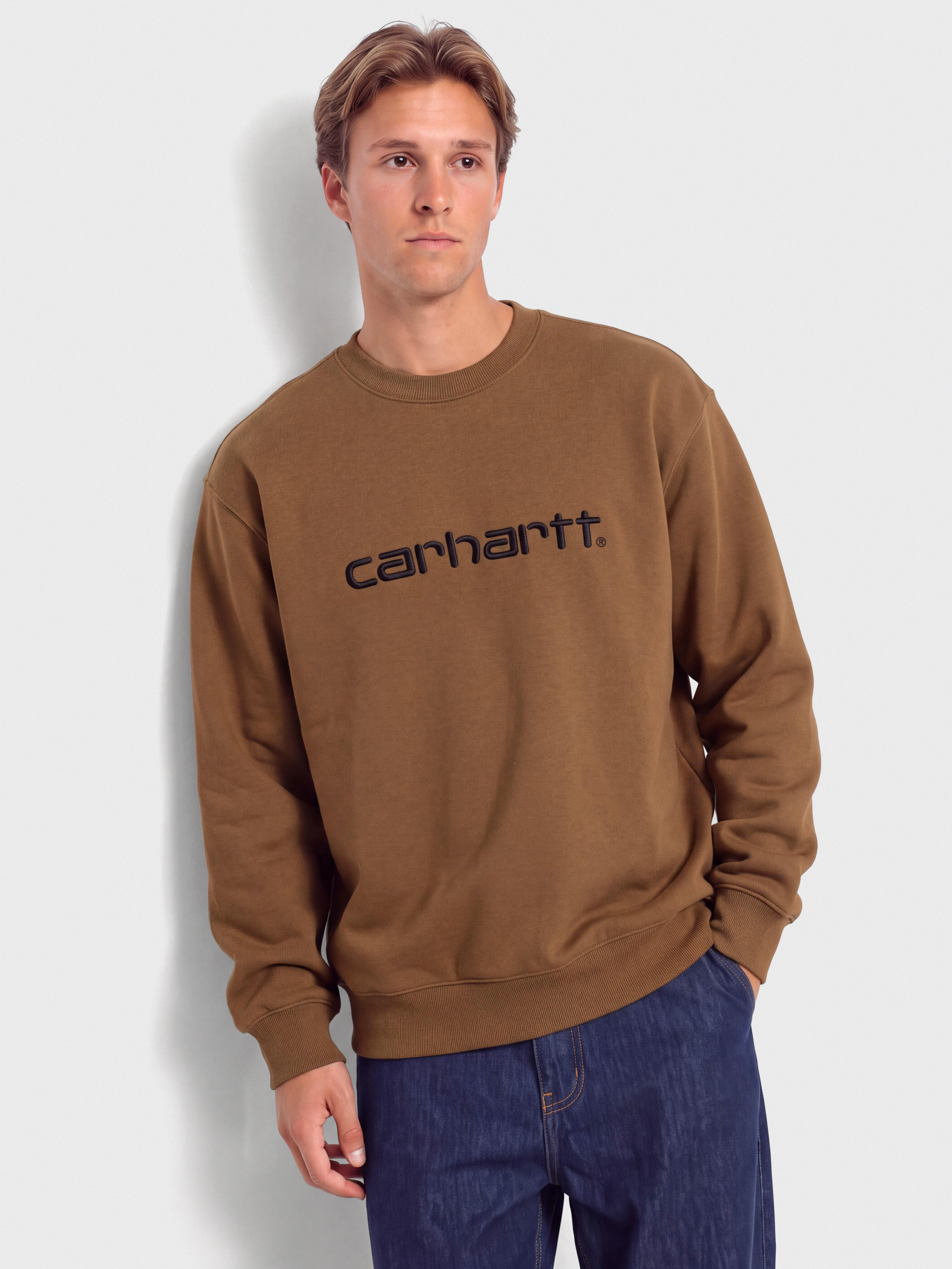 Mikina Carhartt WIP Carhartt (wip h brown/black)