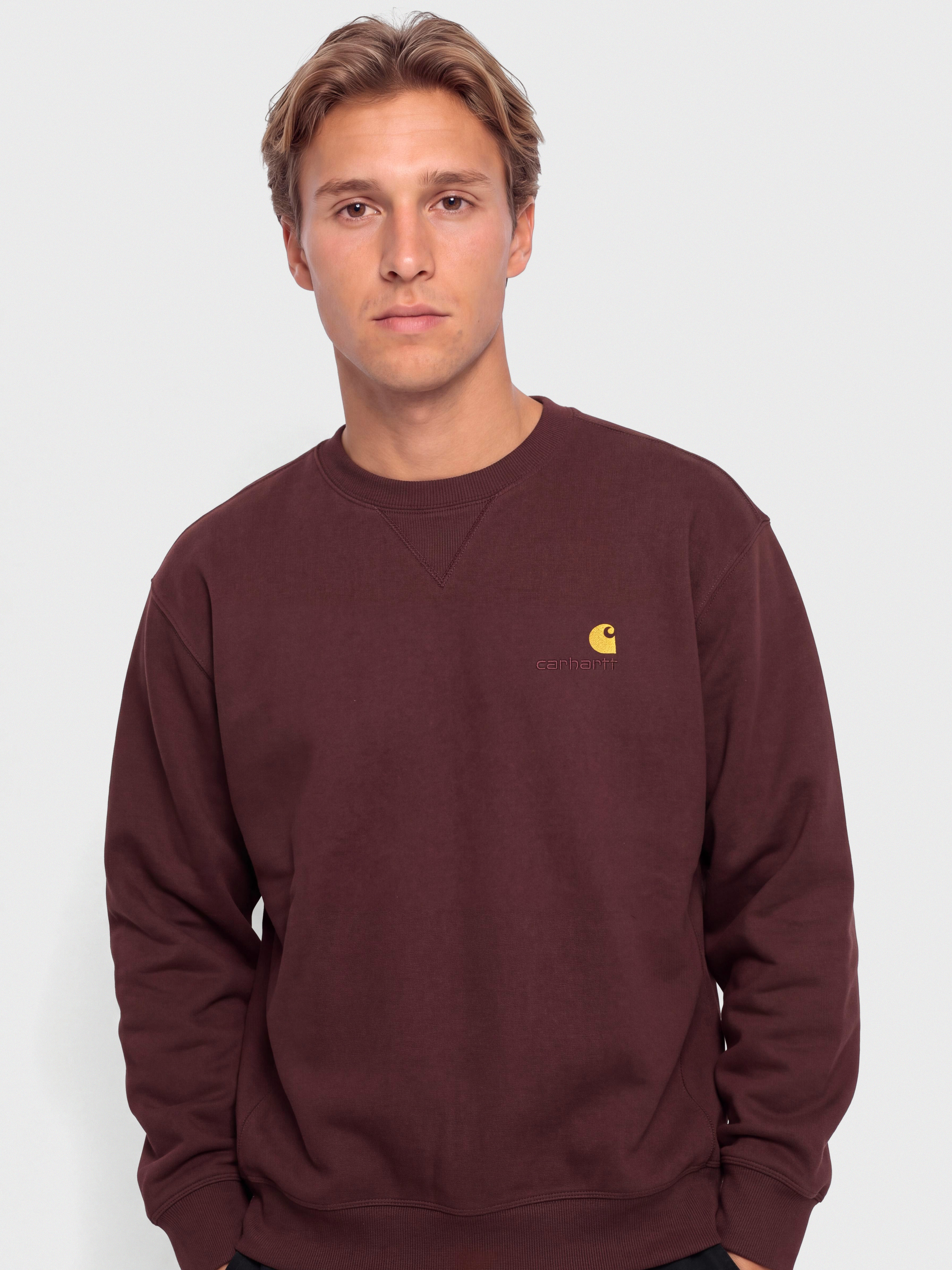Mikina Carhartt WIP American Script (amarone)