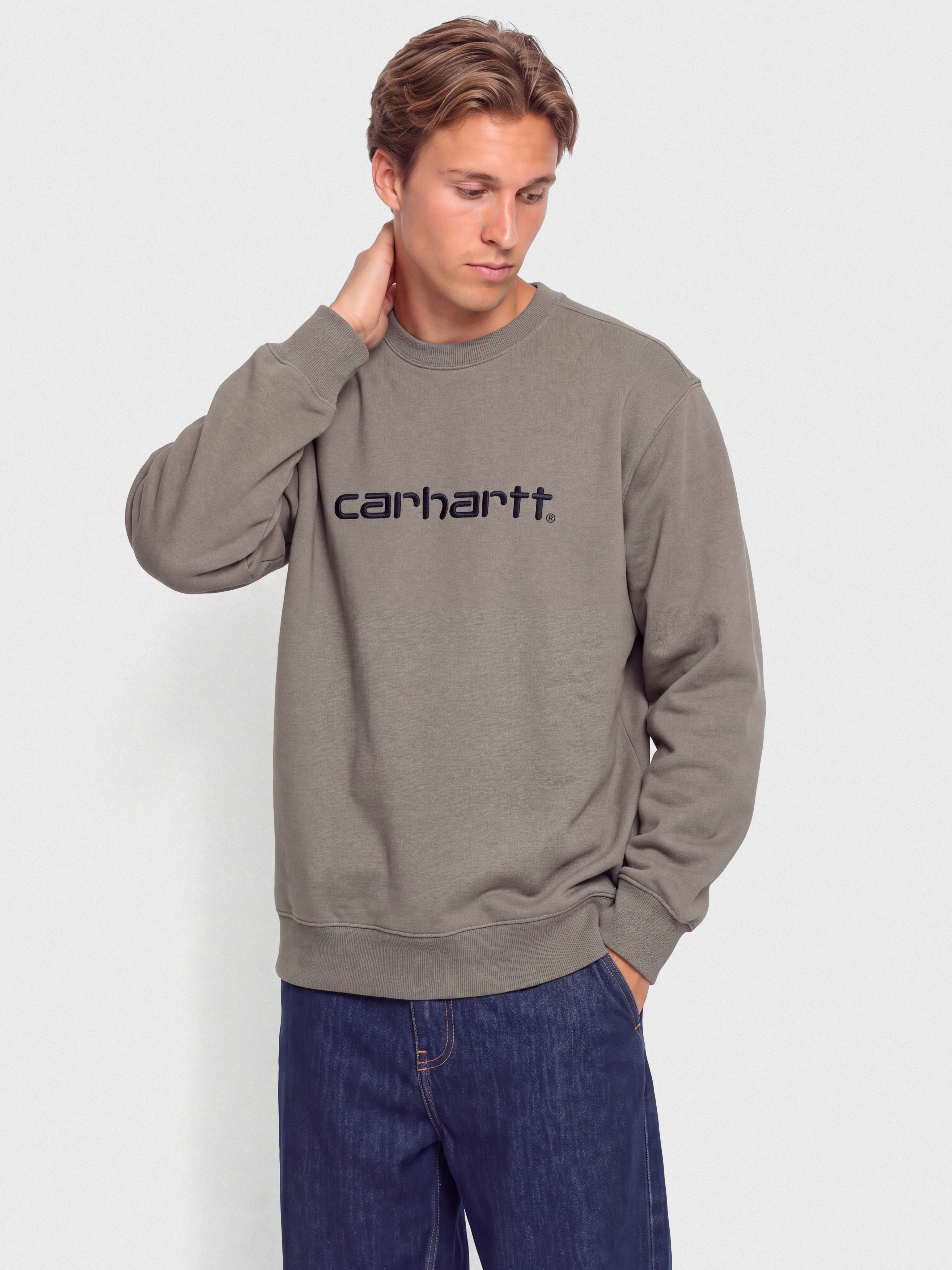 Mikina Carhartt WIP Carhartt (shady grey/dark navy)