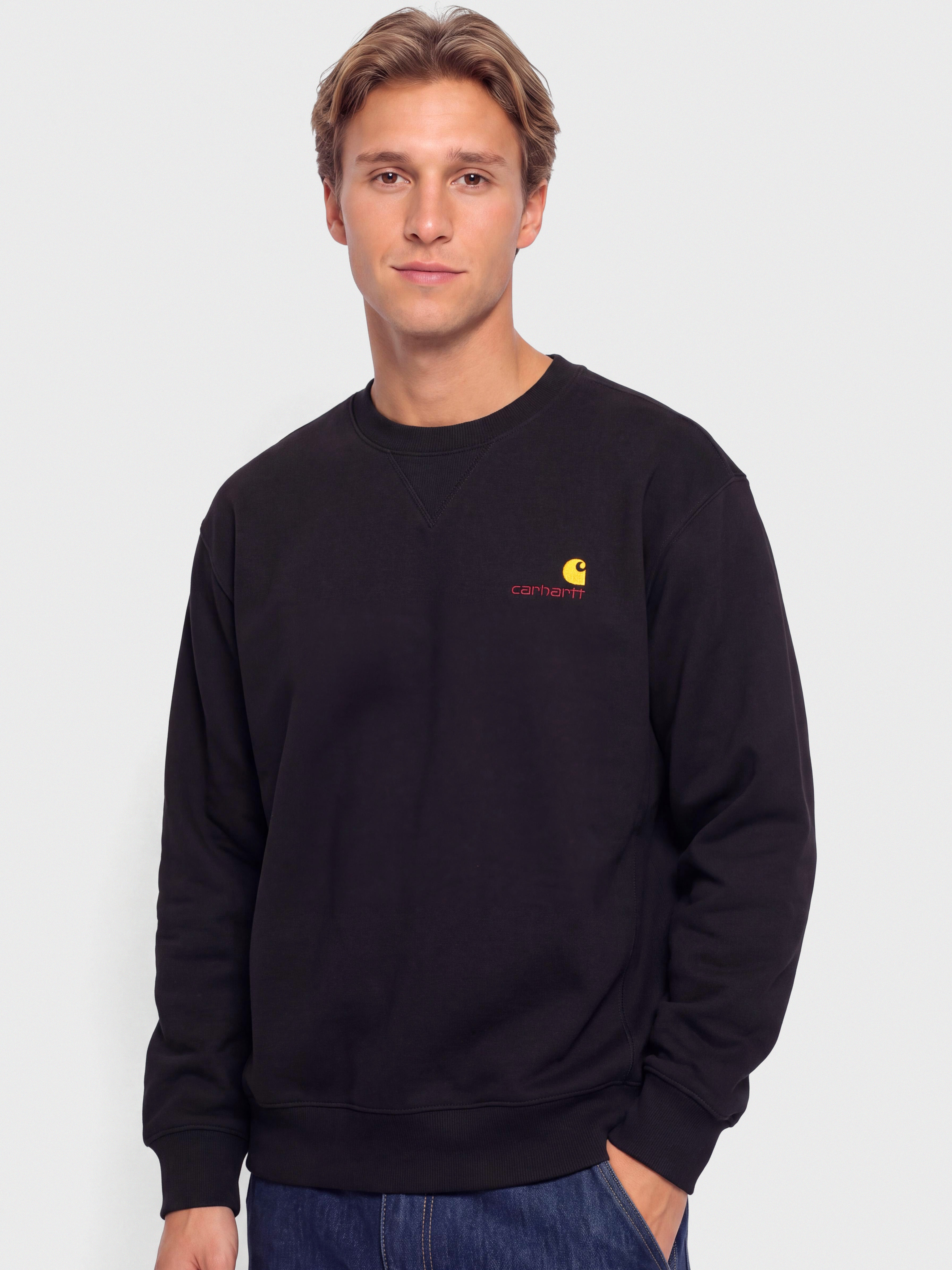 Mikina Carhartt WIP American Script (black)
