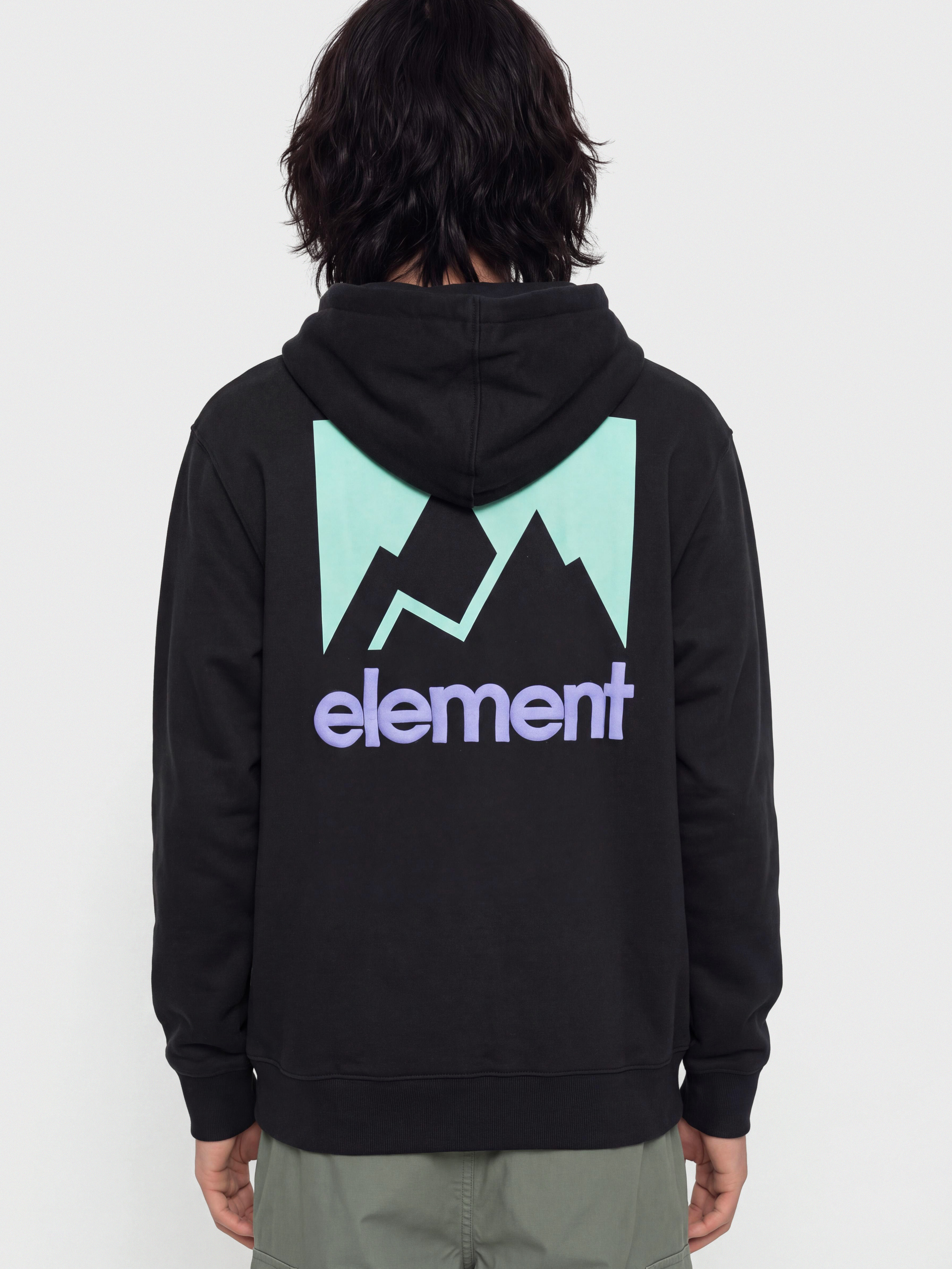 Mikina s kapucí Element Joint HD (flint black)