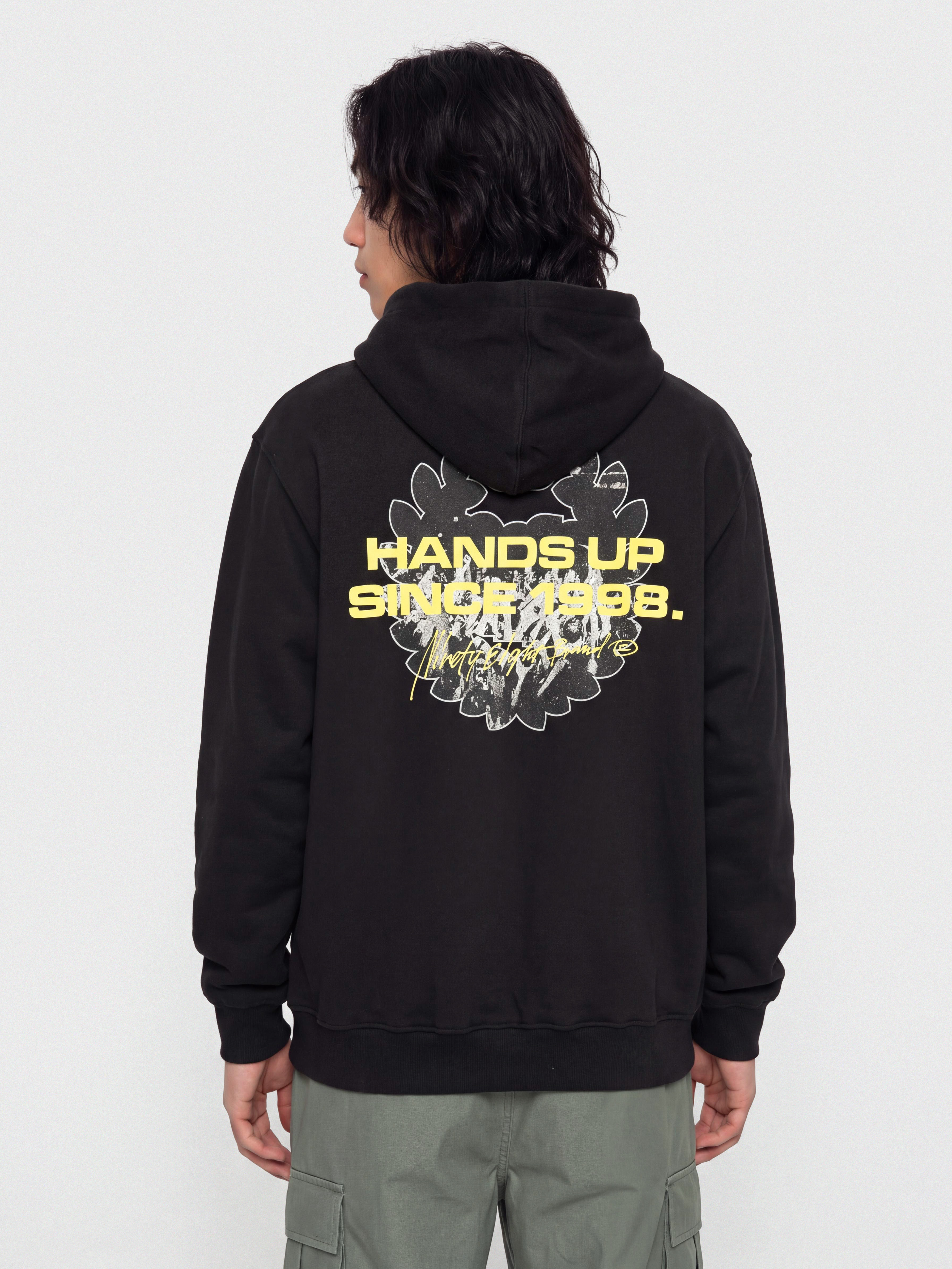 Mikina s kapucí MassDnm Hands Up HD (black)