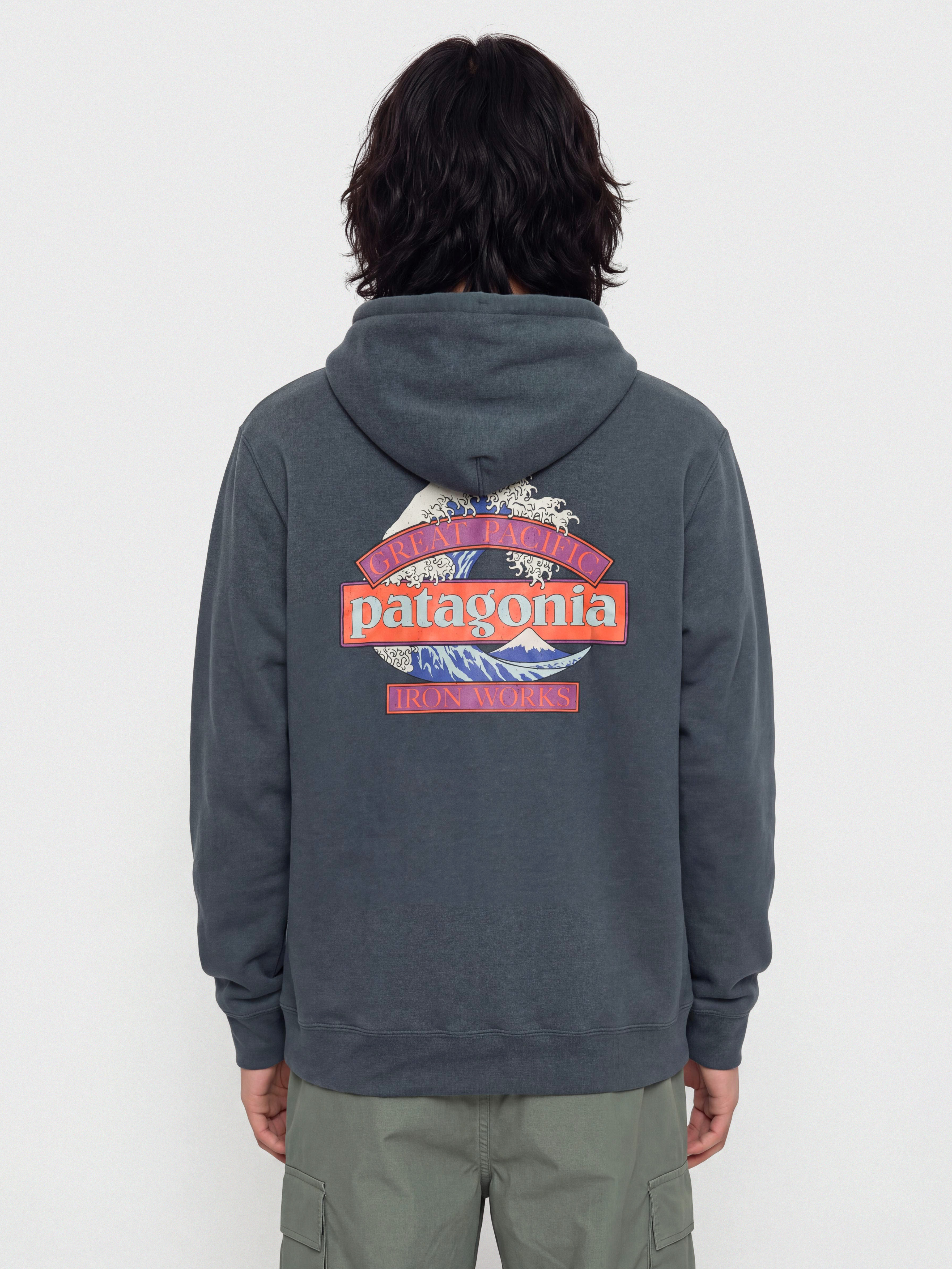 Mikina s kapucu00ed Patagonia Great Waves Uprisal HD (summit blue)
