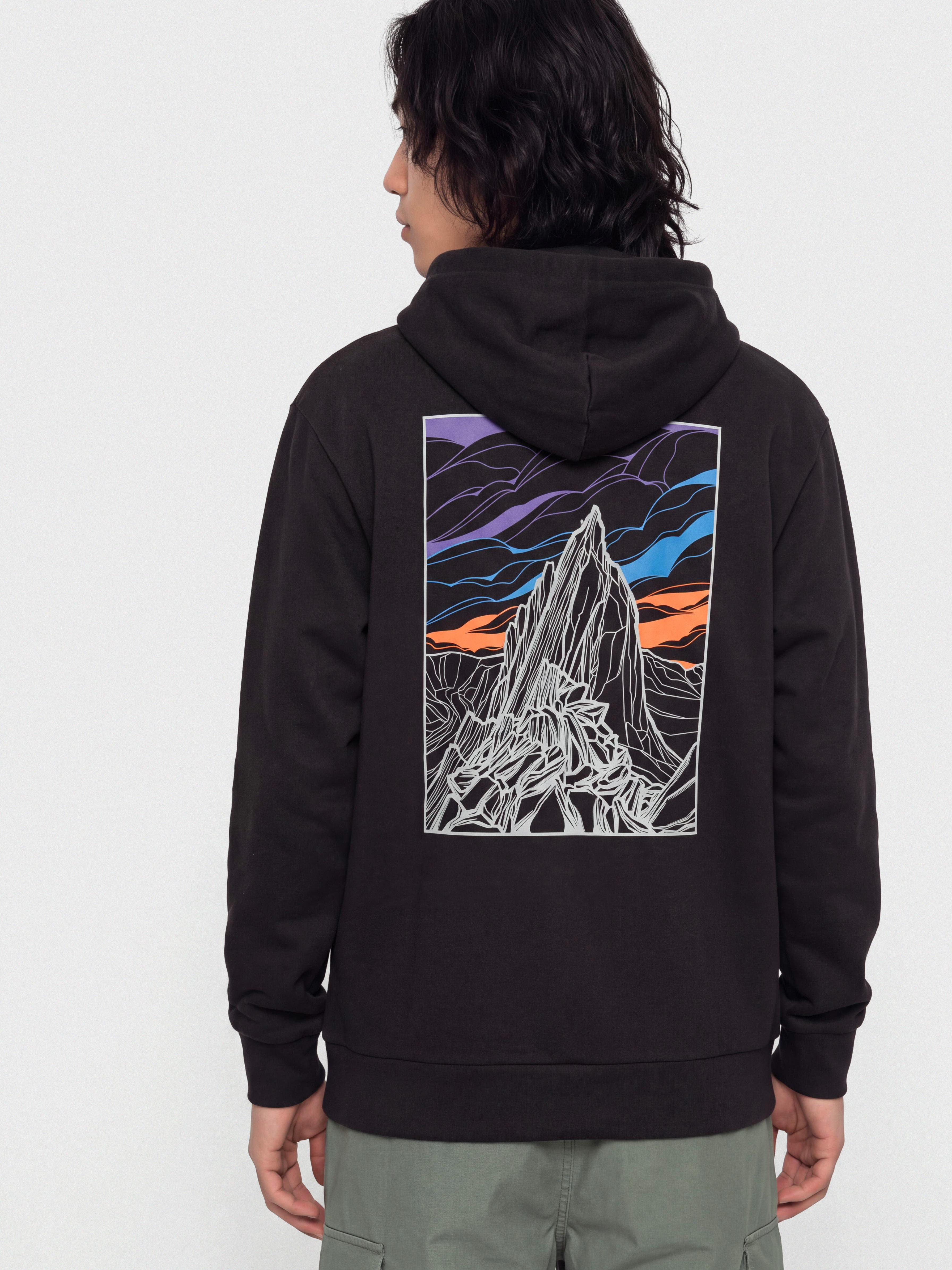 Mikina s kapucí Patagonia Cloud Crag Daily HD (black)
