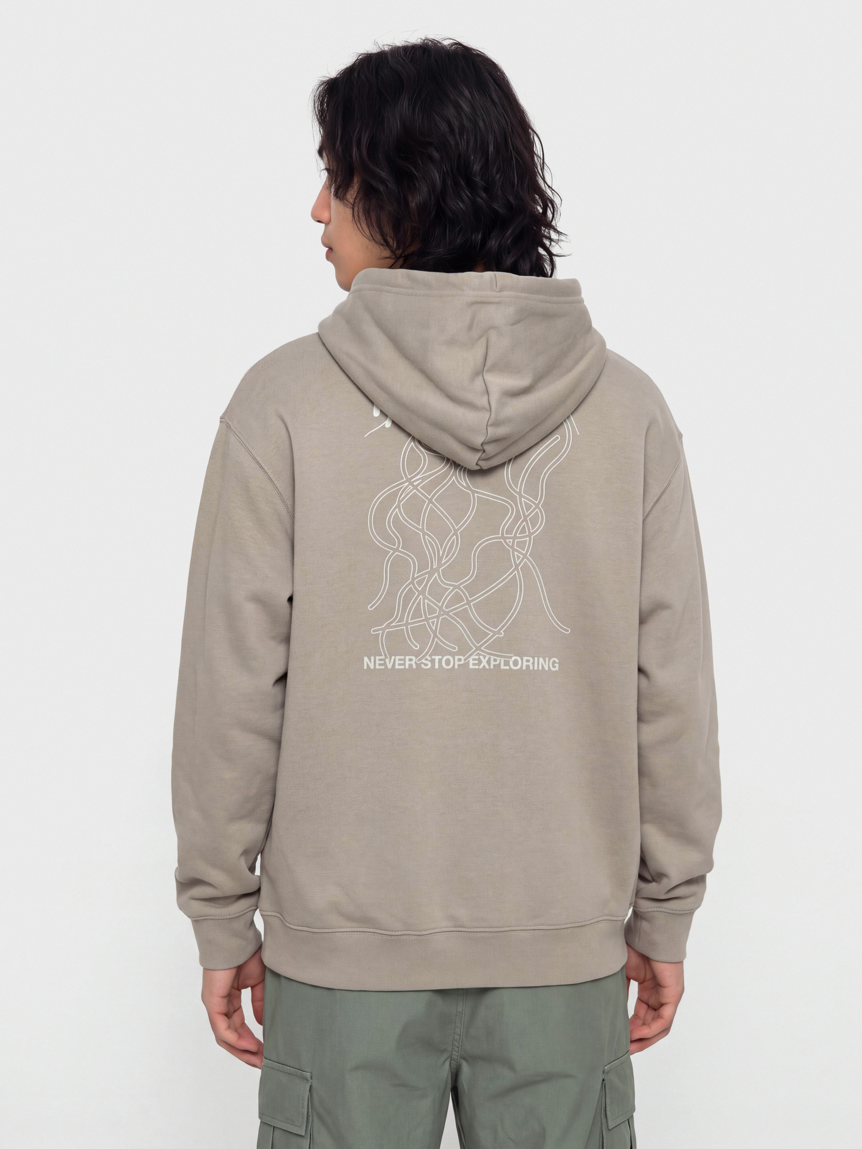 Mikina s kapucu00ed The North Face Nse Slopes Relaxed HD (stone slab)