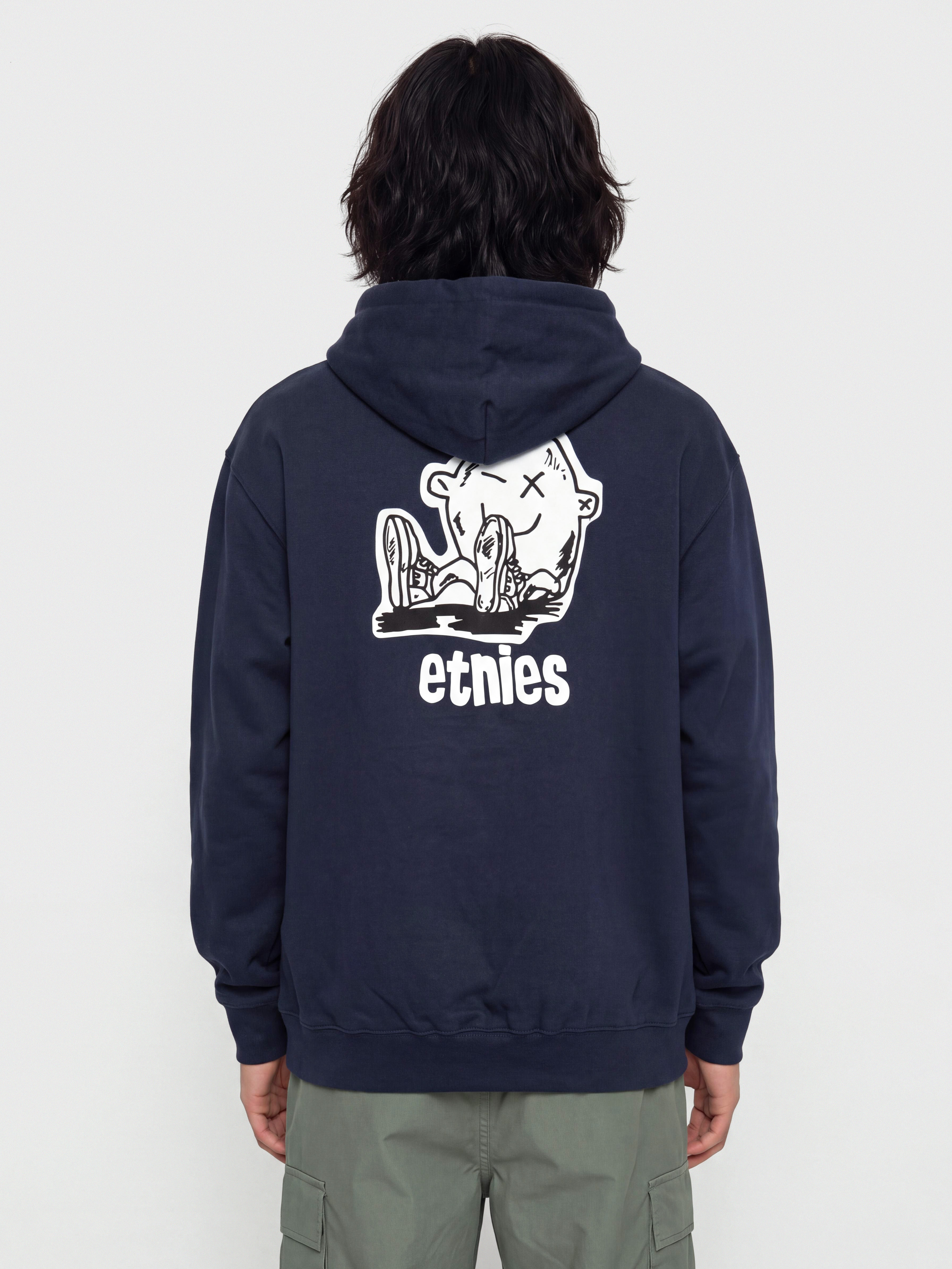 Mikina s kapucí Etnies Etnies X Fos HD (navy/white)