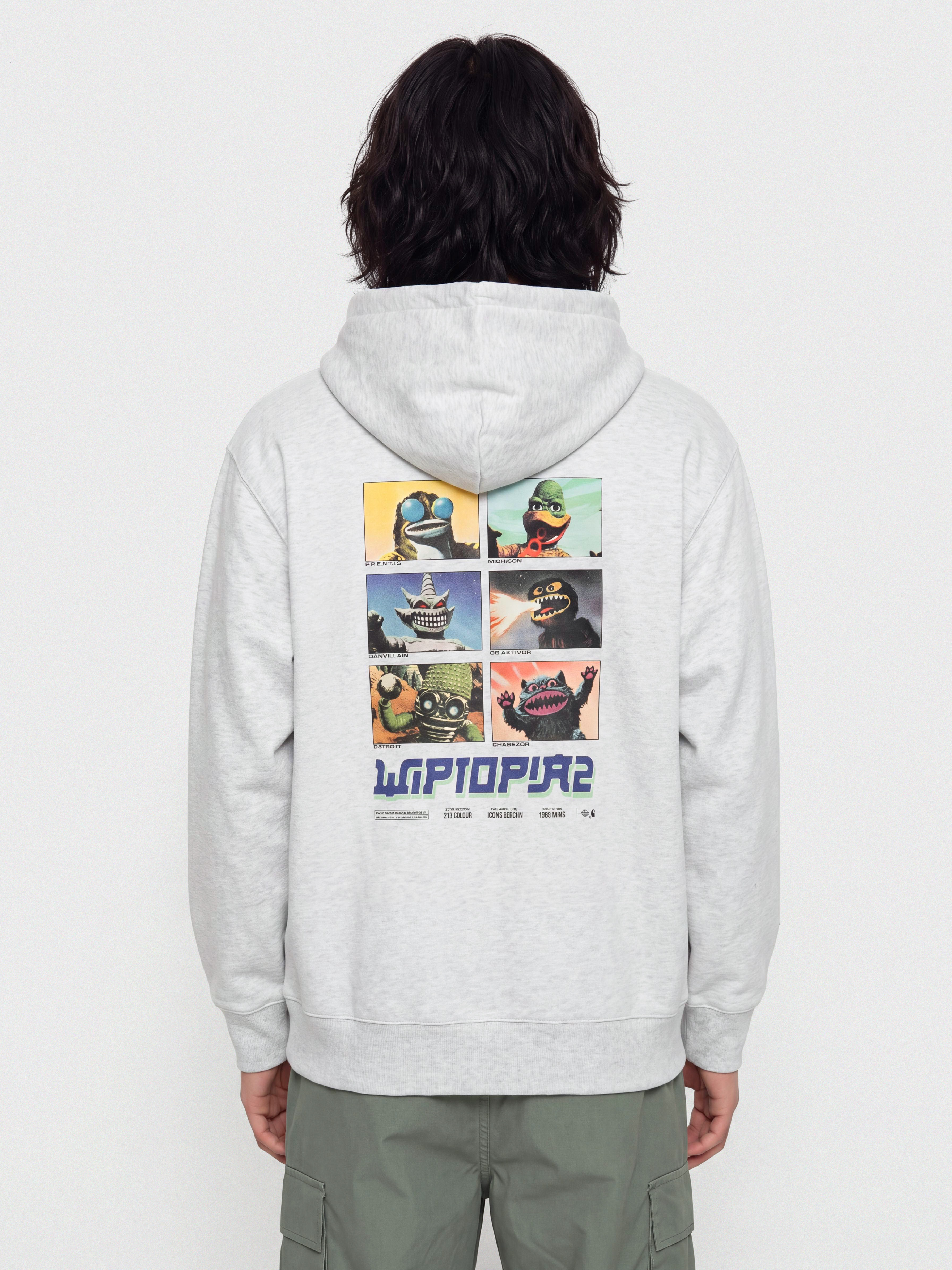 Mikina s kapucí Carhartt WIP Wiptopia II HD (ash heather)