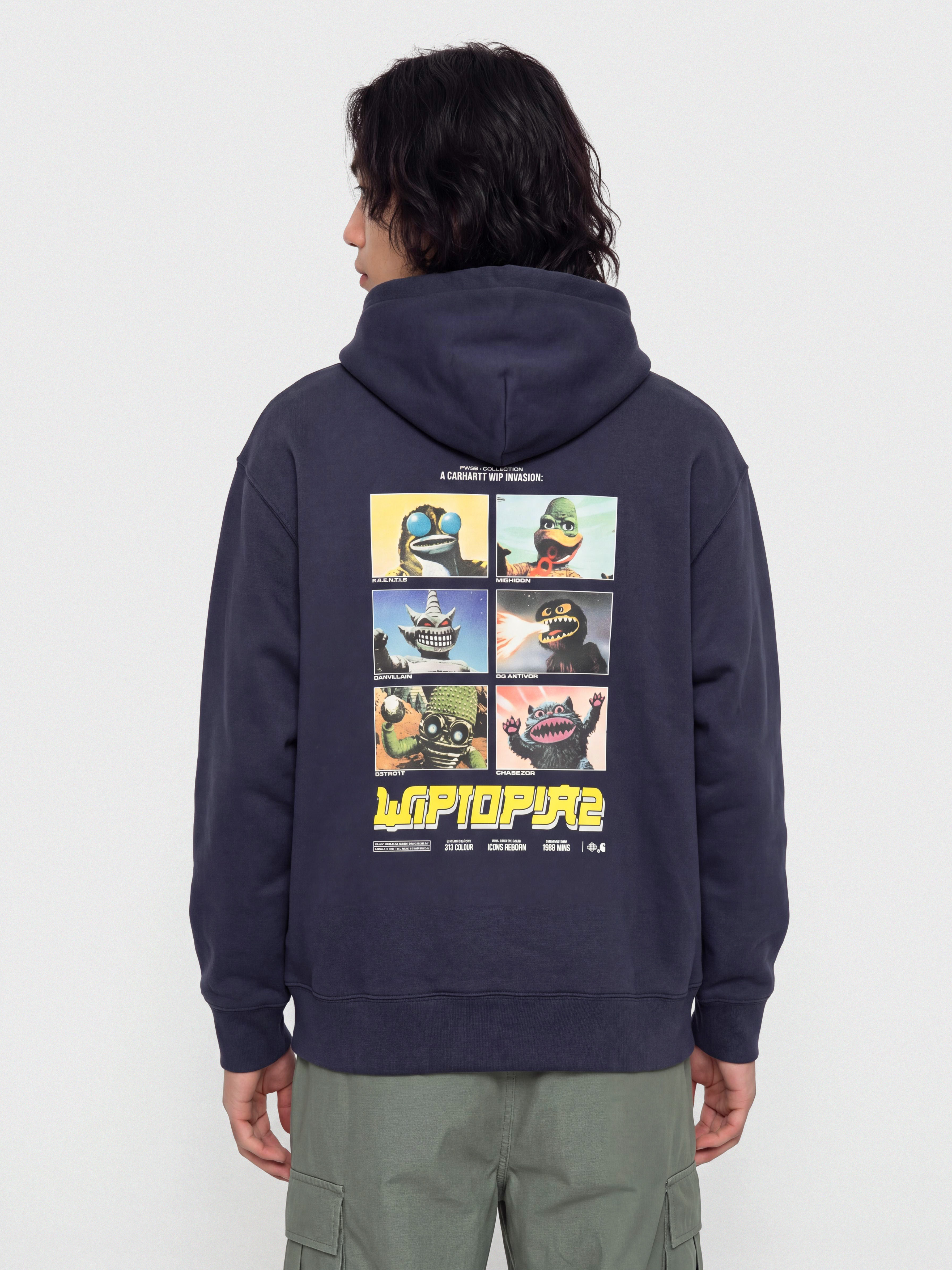 Mikina s kapucí Carhartt WIP Wiptopia II HD (blue)