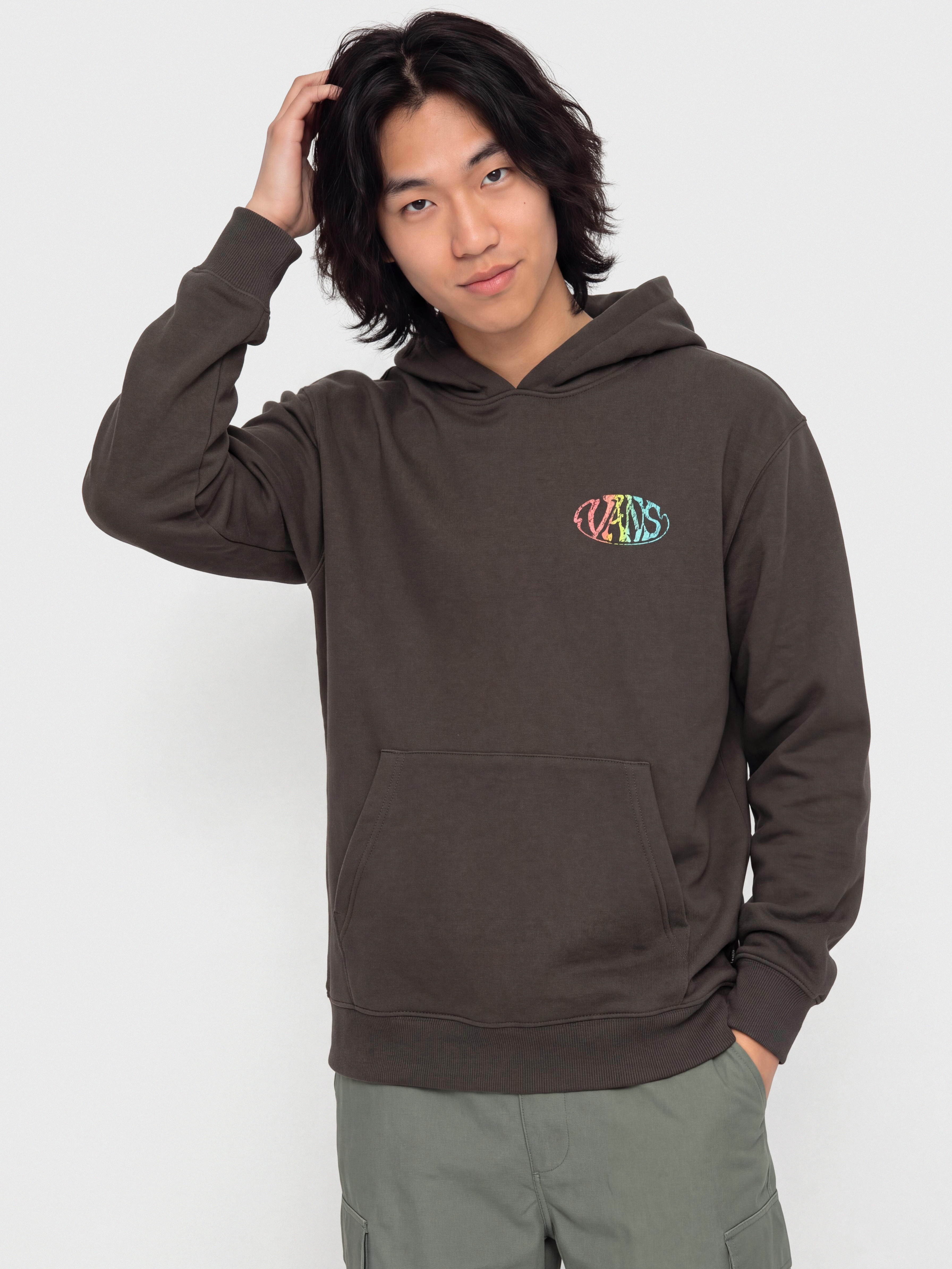 Mikina s kapucí Vans Jetty Sets HD (faded black)