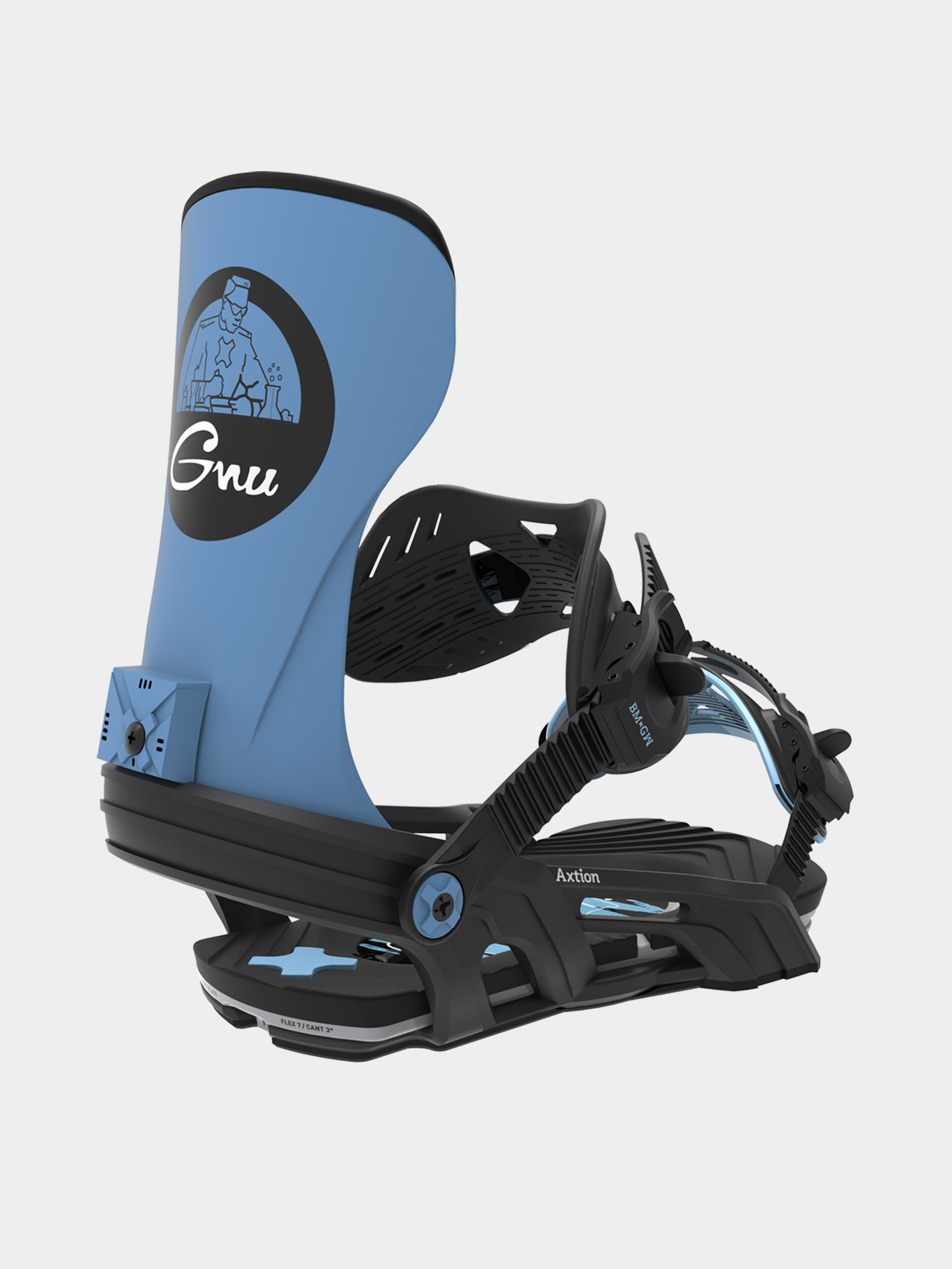 Pánské Snowboardové vázání Bent Metal Axtion (black/blue)