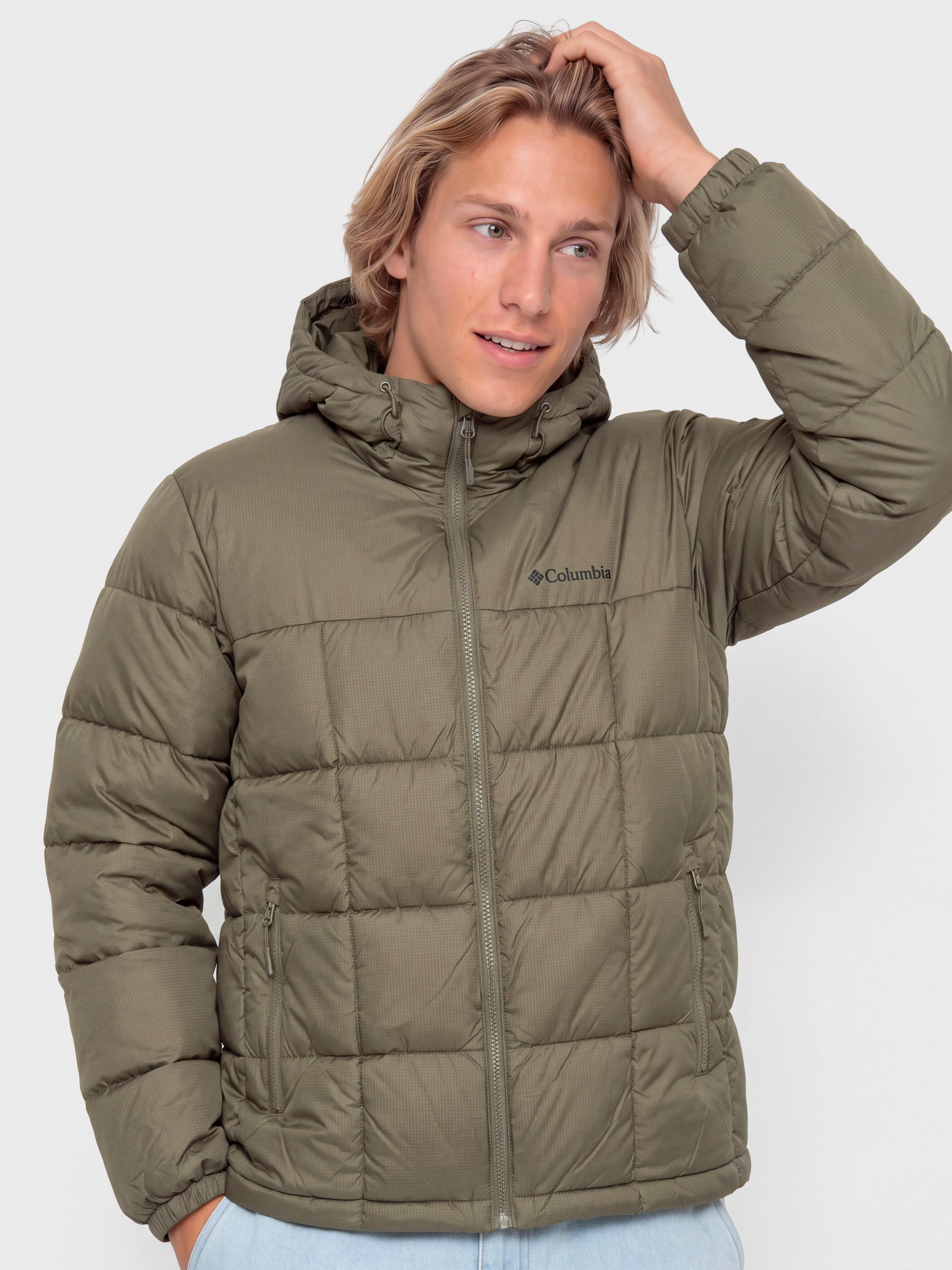 Bunda Columbia Puffect IV Hooded (stone green)