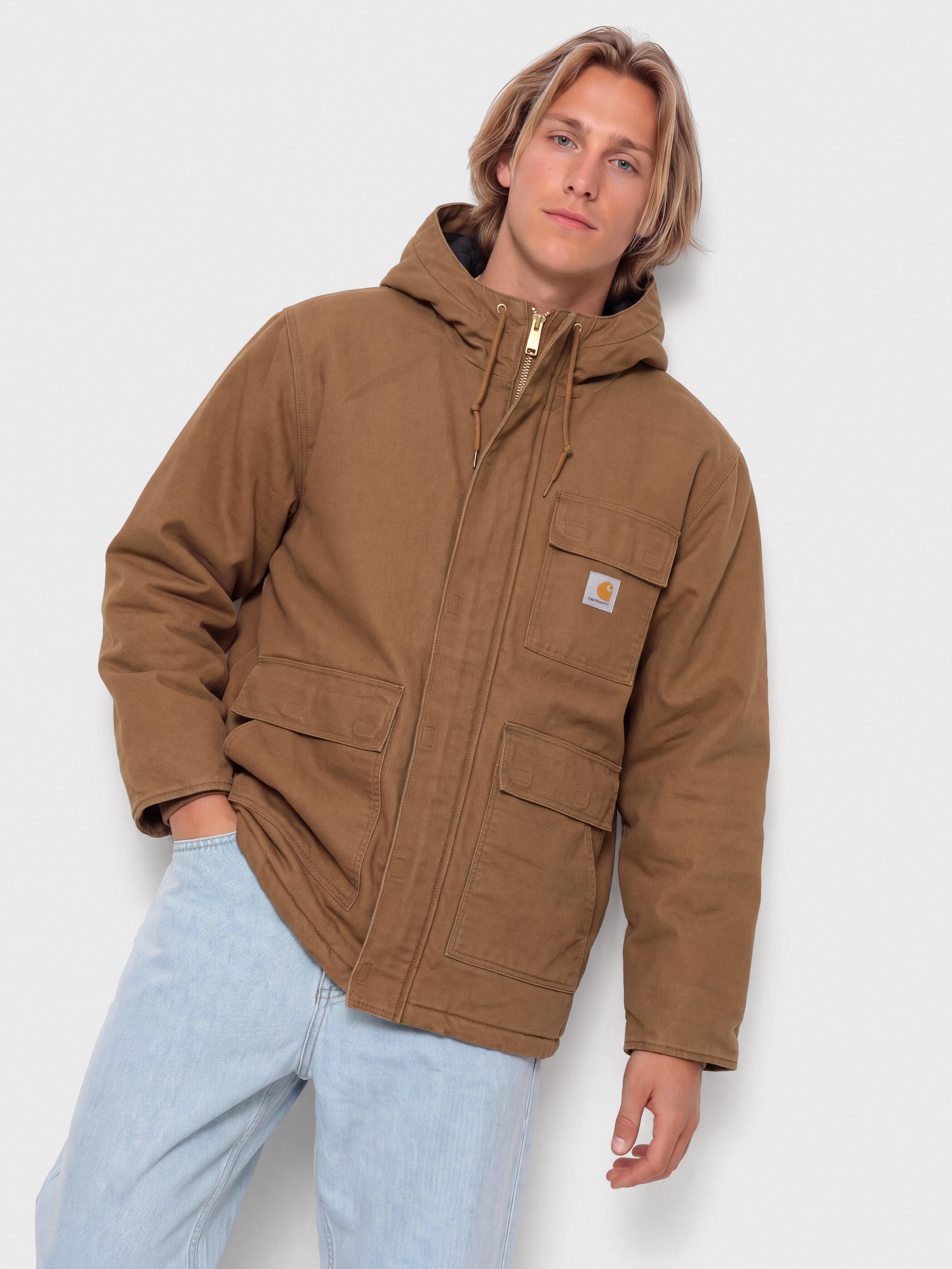 Bunda Carhartt WIP Boreal Parka (wip h brown/stone canvas)