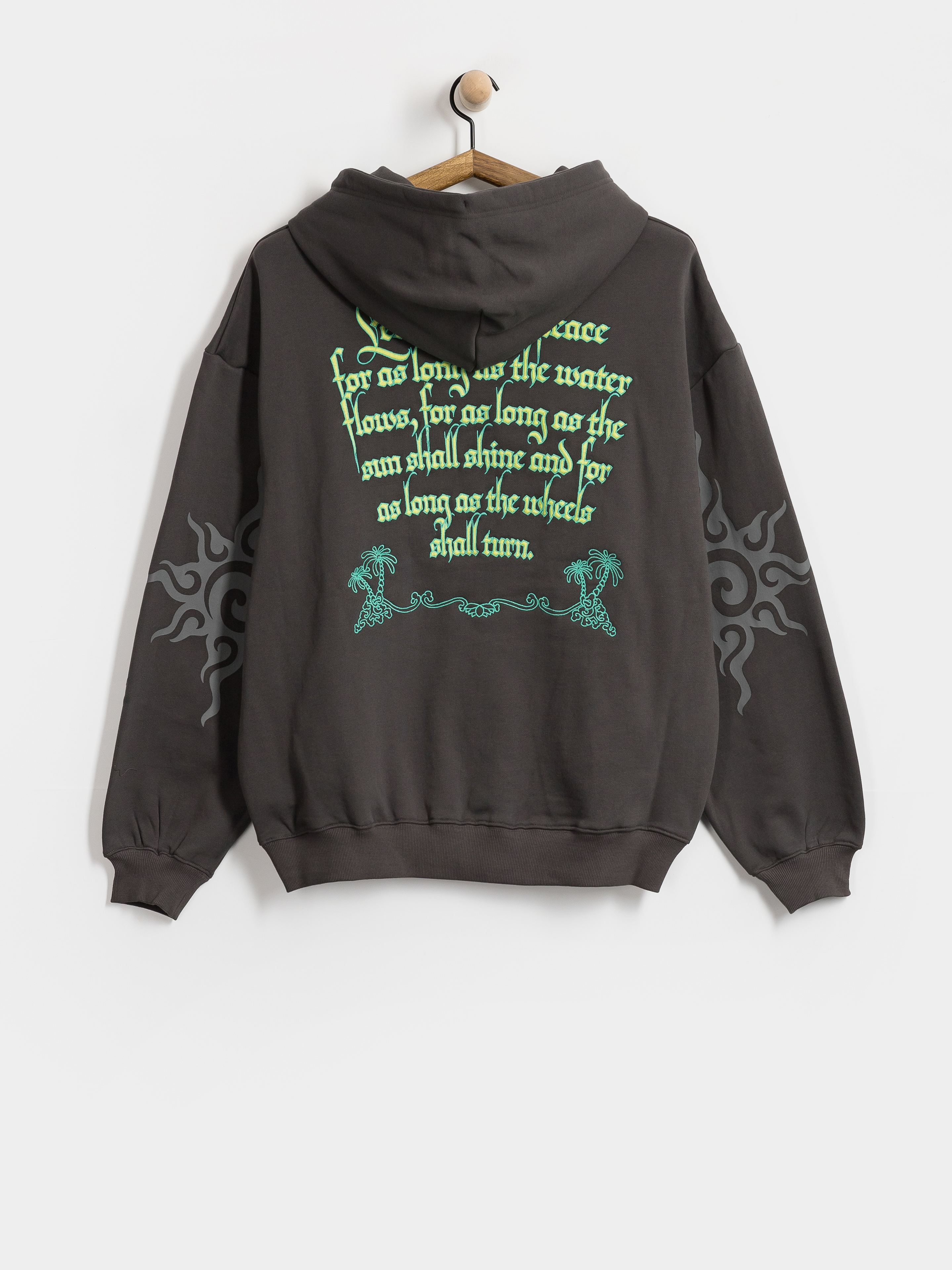 Mikina s kapucí Deus Ex Machina Invocation HD (anthracite grey)