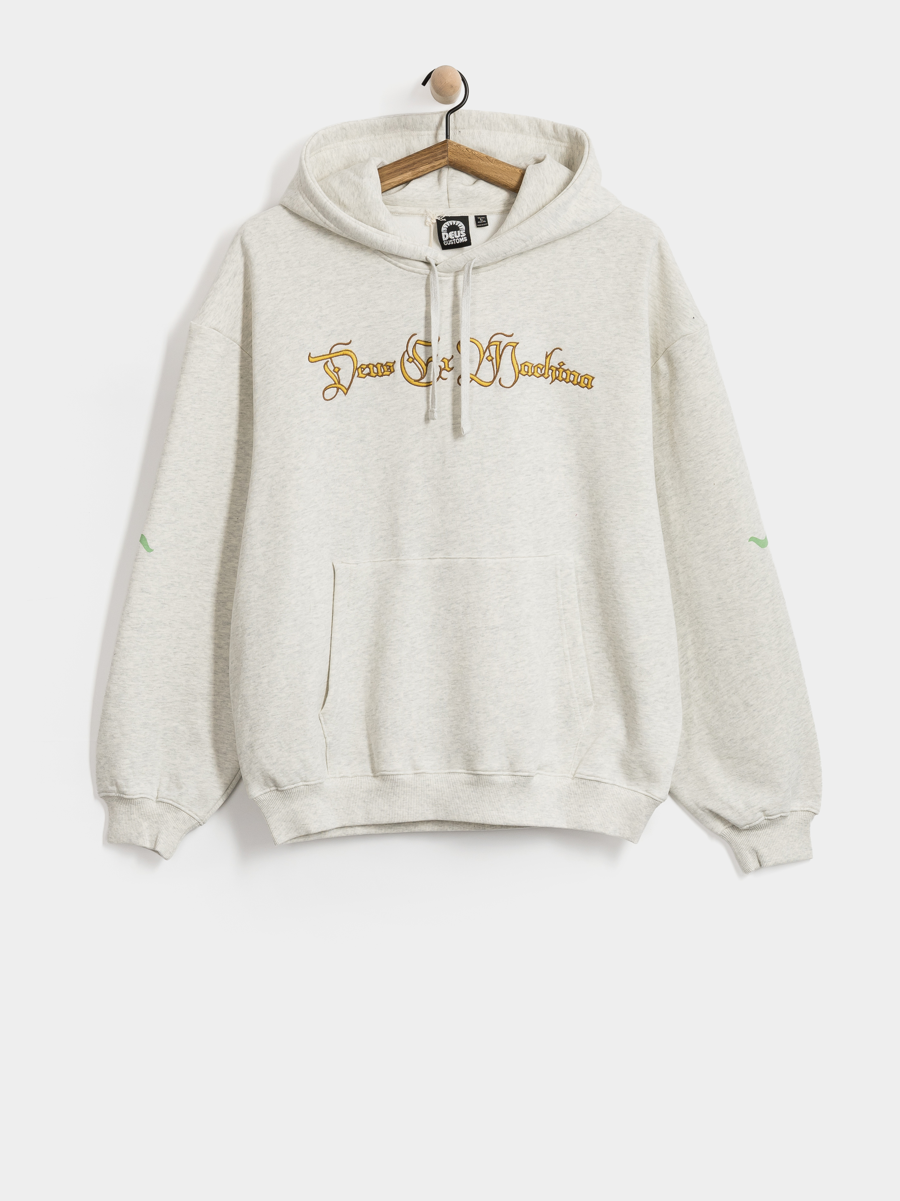 Mikina s kapucí Deus Ex Machina Invocation HD (light grey marle)