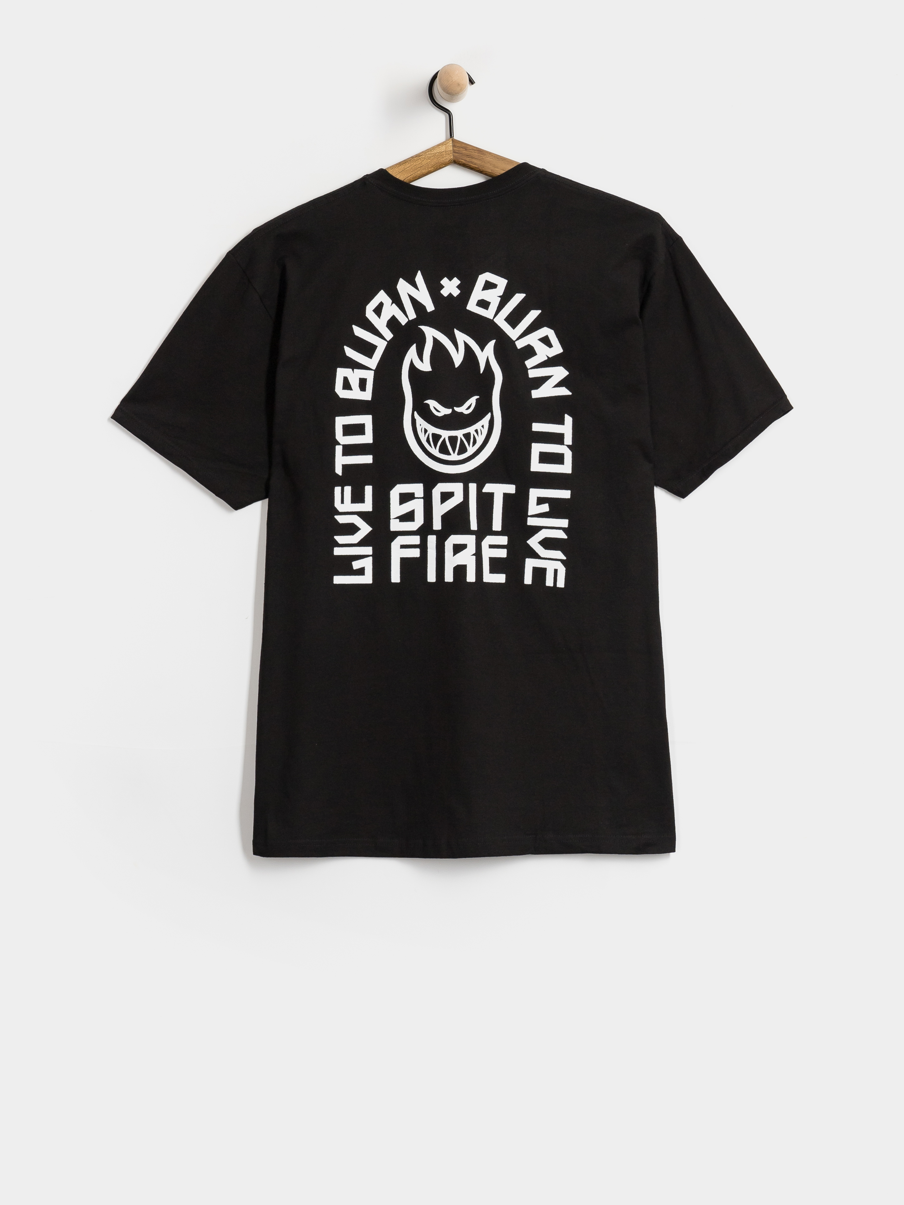 Tričko Spitfire Ltb Arch II (black w/white prints)